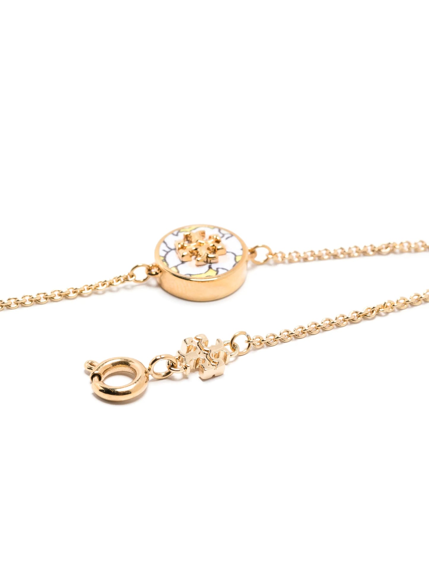 Kira enamel-detail chain bracelet