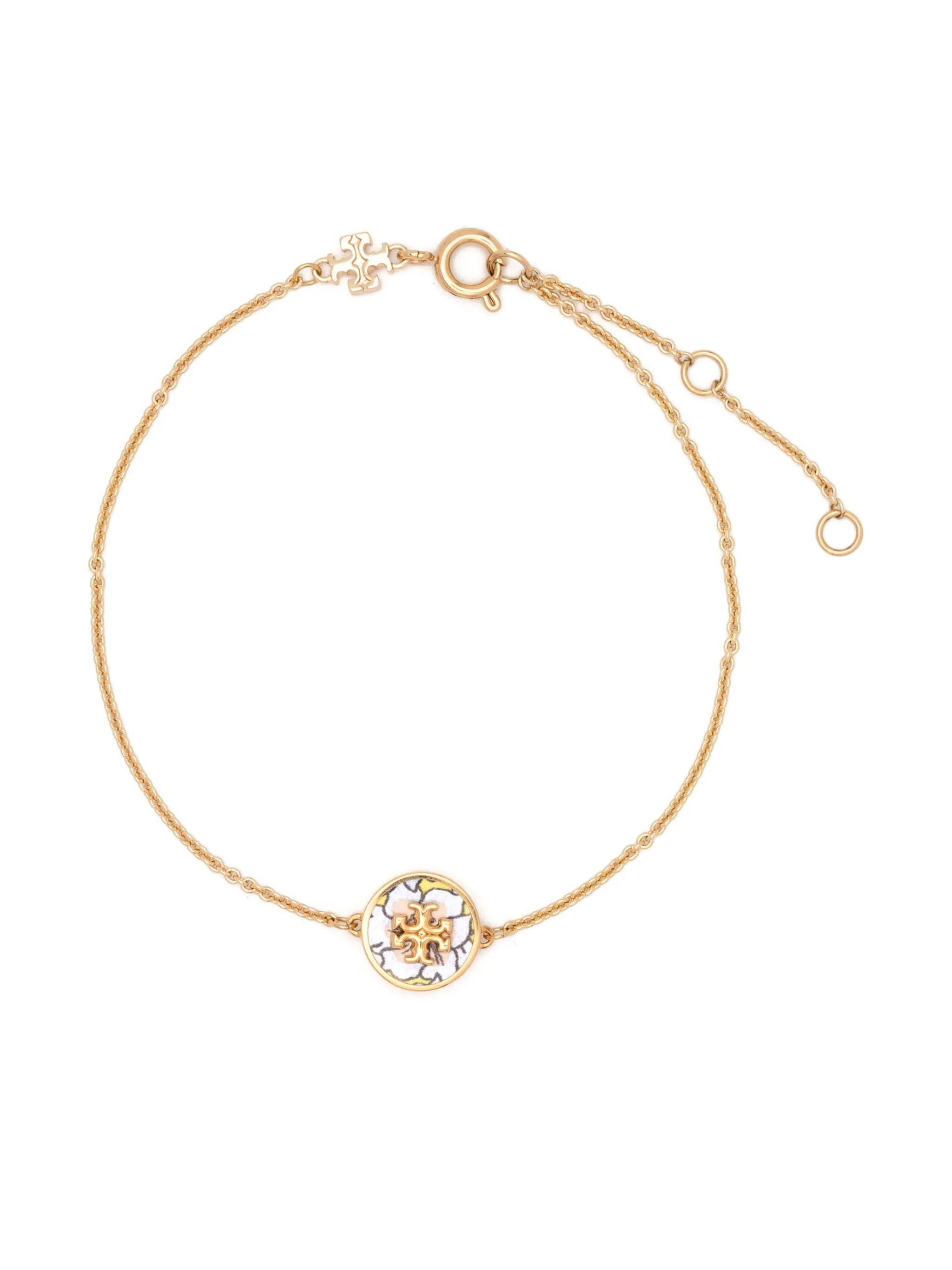 Kira enamel-detail chain bracelet