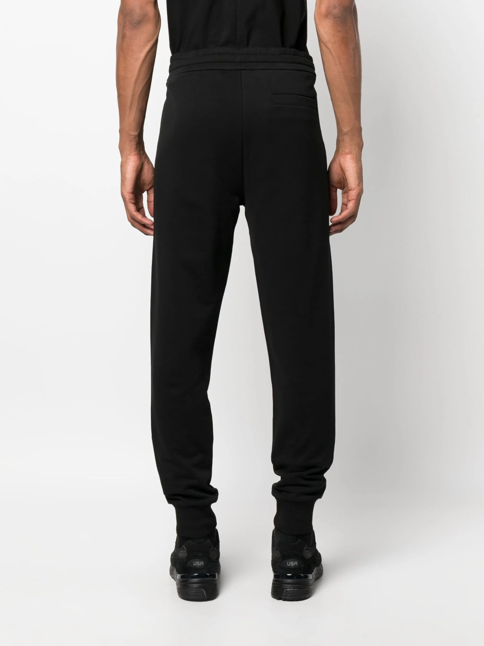 logo-patch cotton track pants