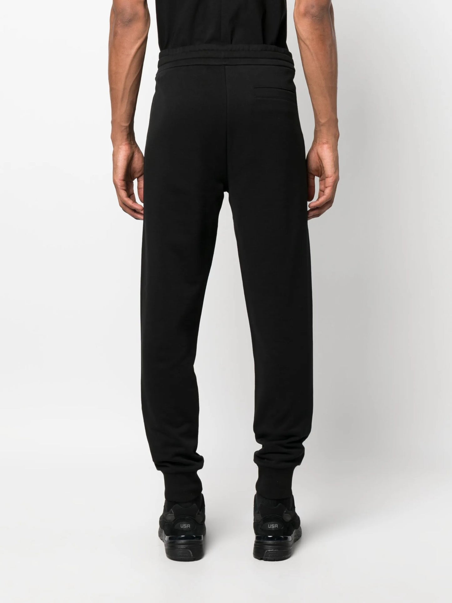logo-patch cotton track pants
