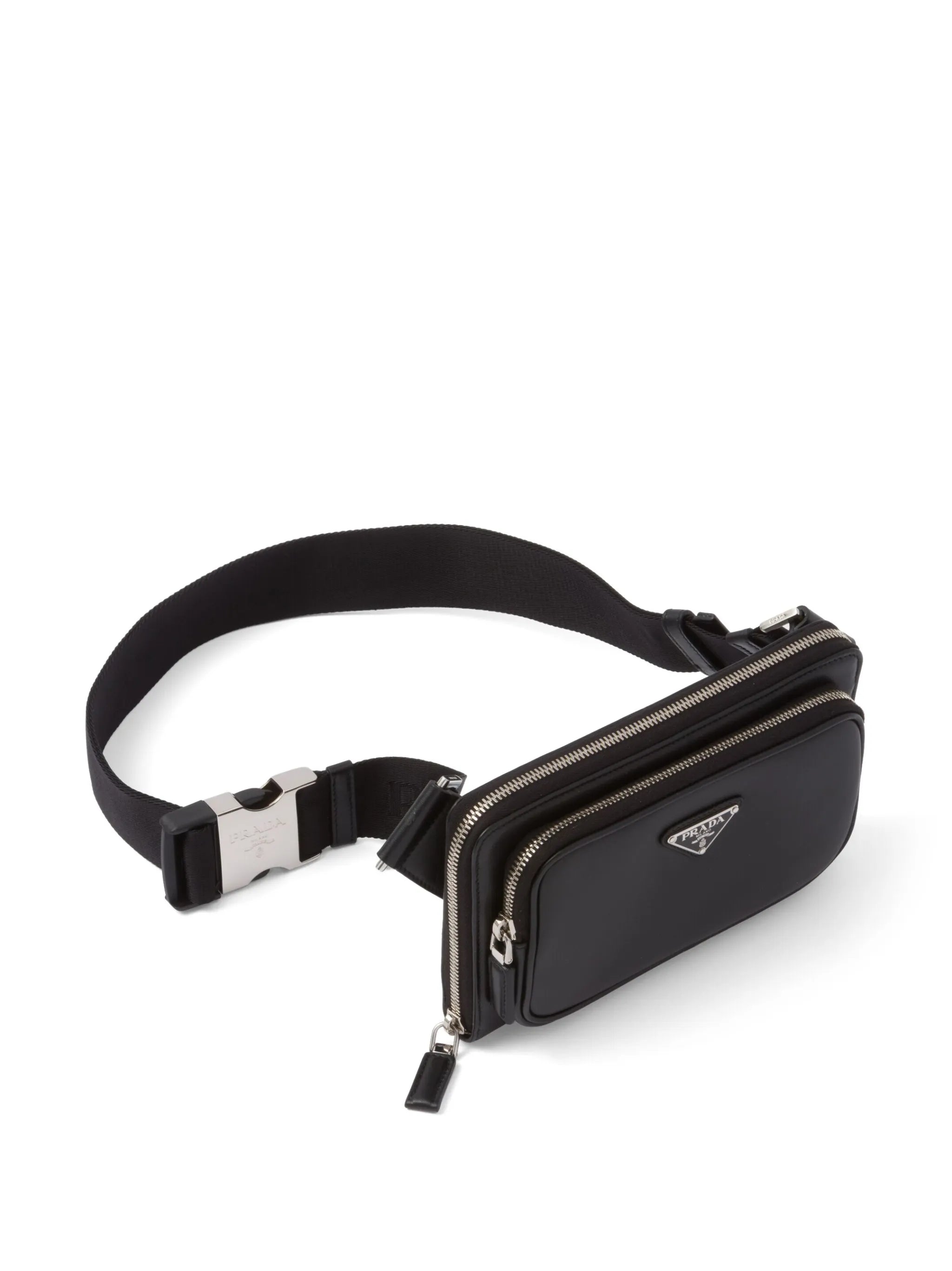 logo-plaque leather shoulder bag