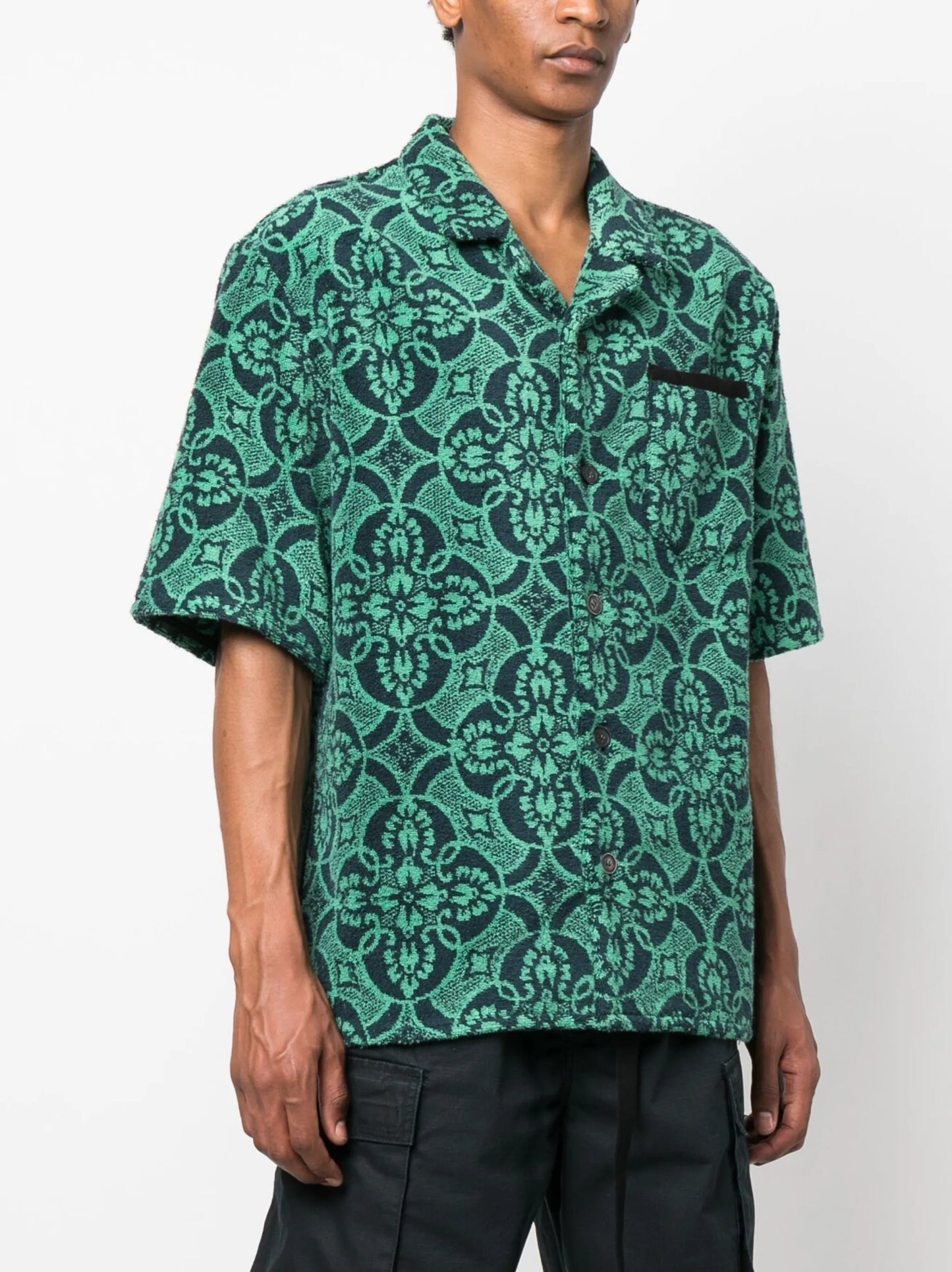 graphic-print short-sleeve shirt
