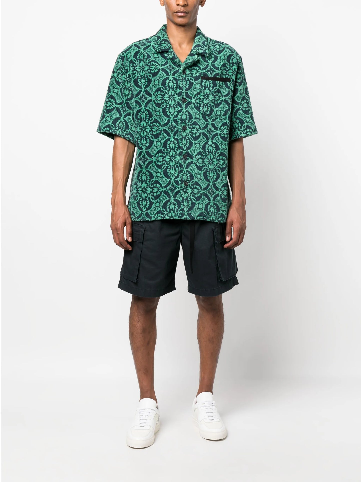 graphic-print short-sleeve shirt
