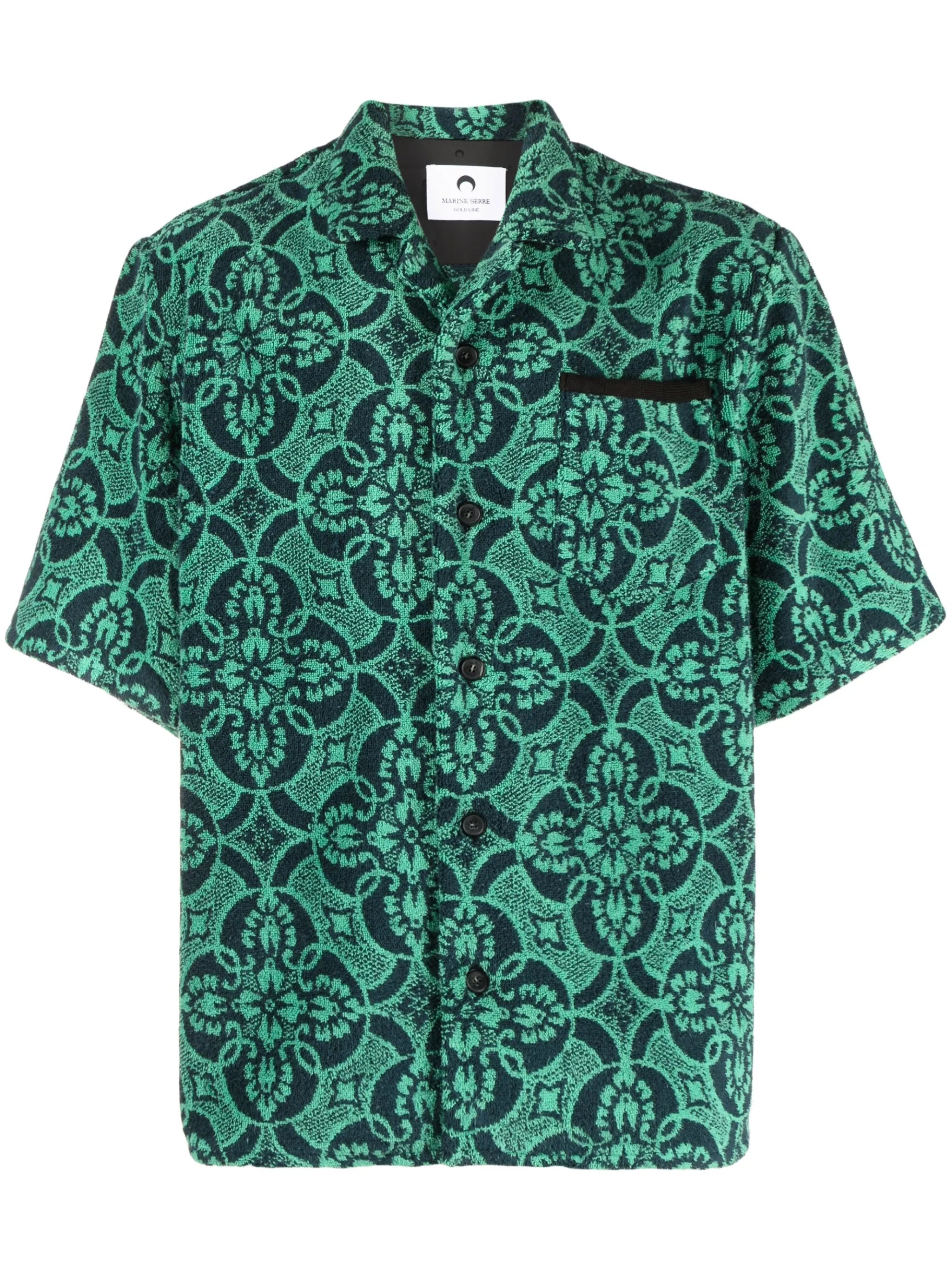graphic-print short-sleeve shirt