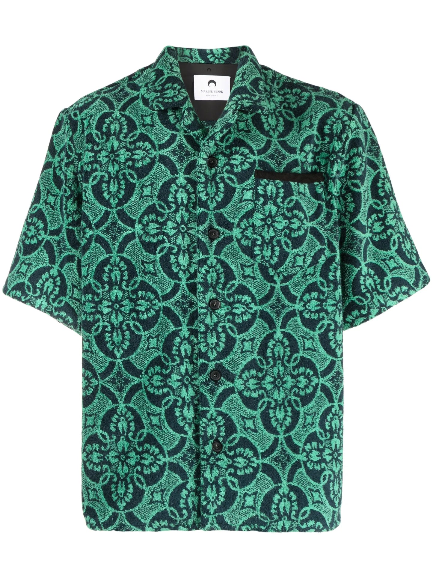 graphic-print short-sleeve shirt