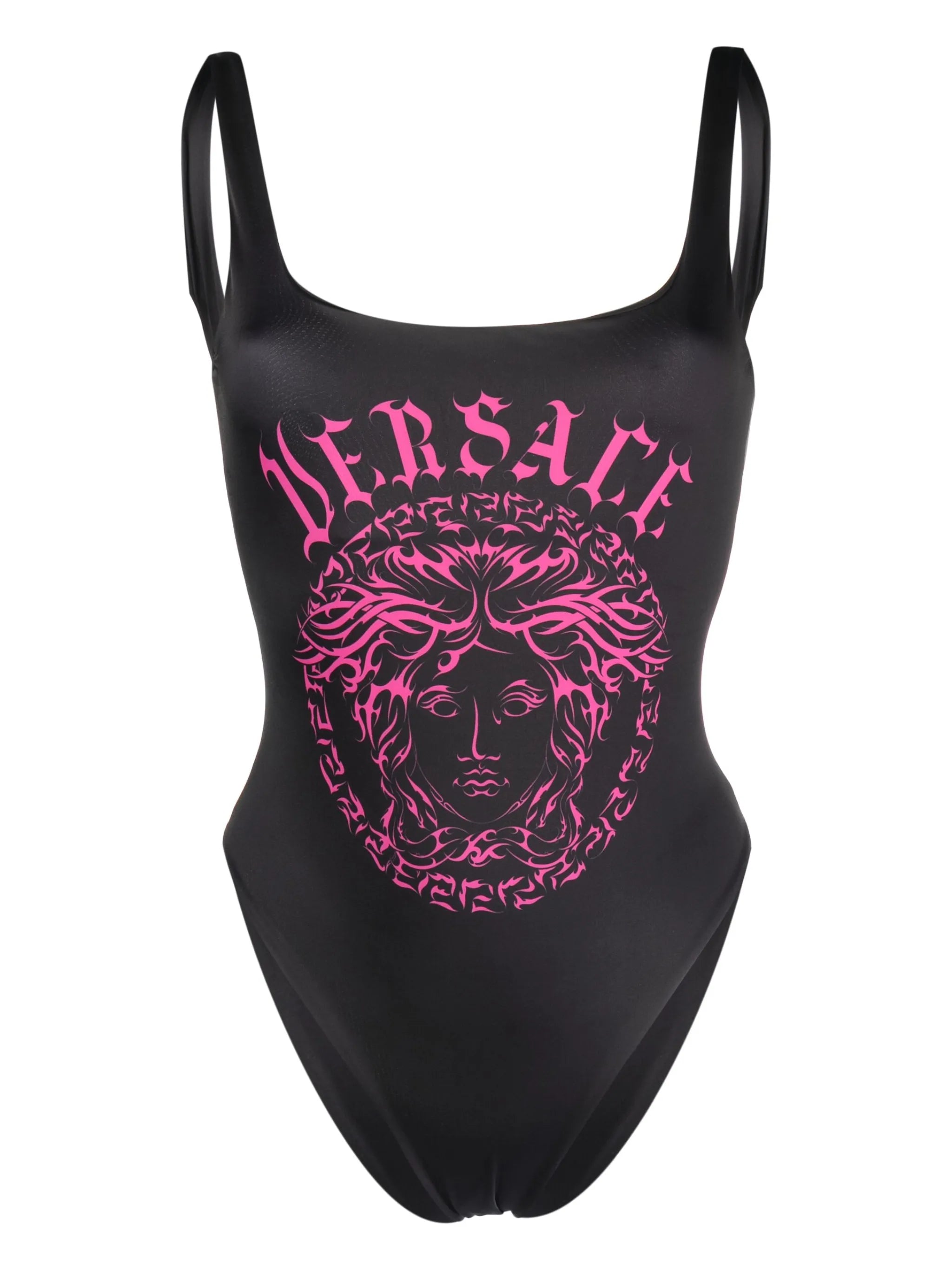 Medusa-print sleeveless swimsuit