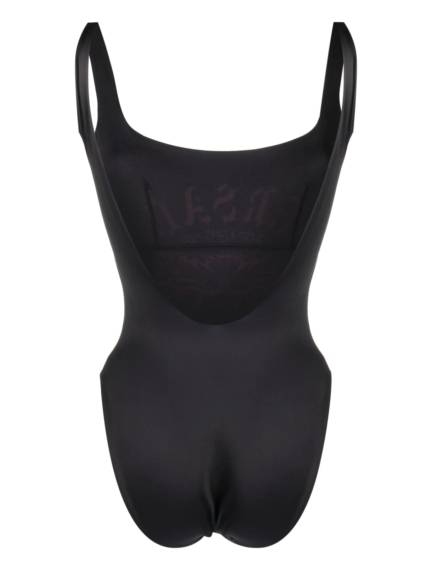 Medusa-print sleeveless swimsuit