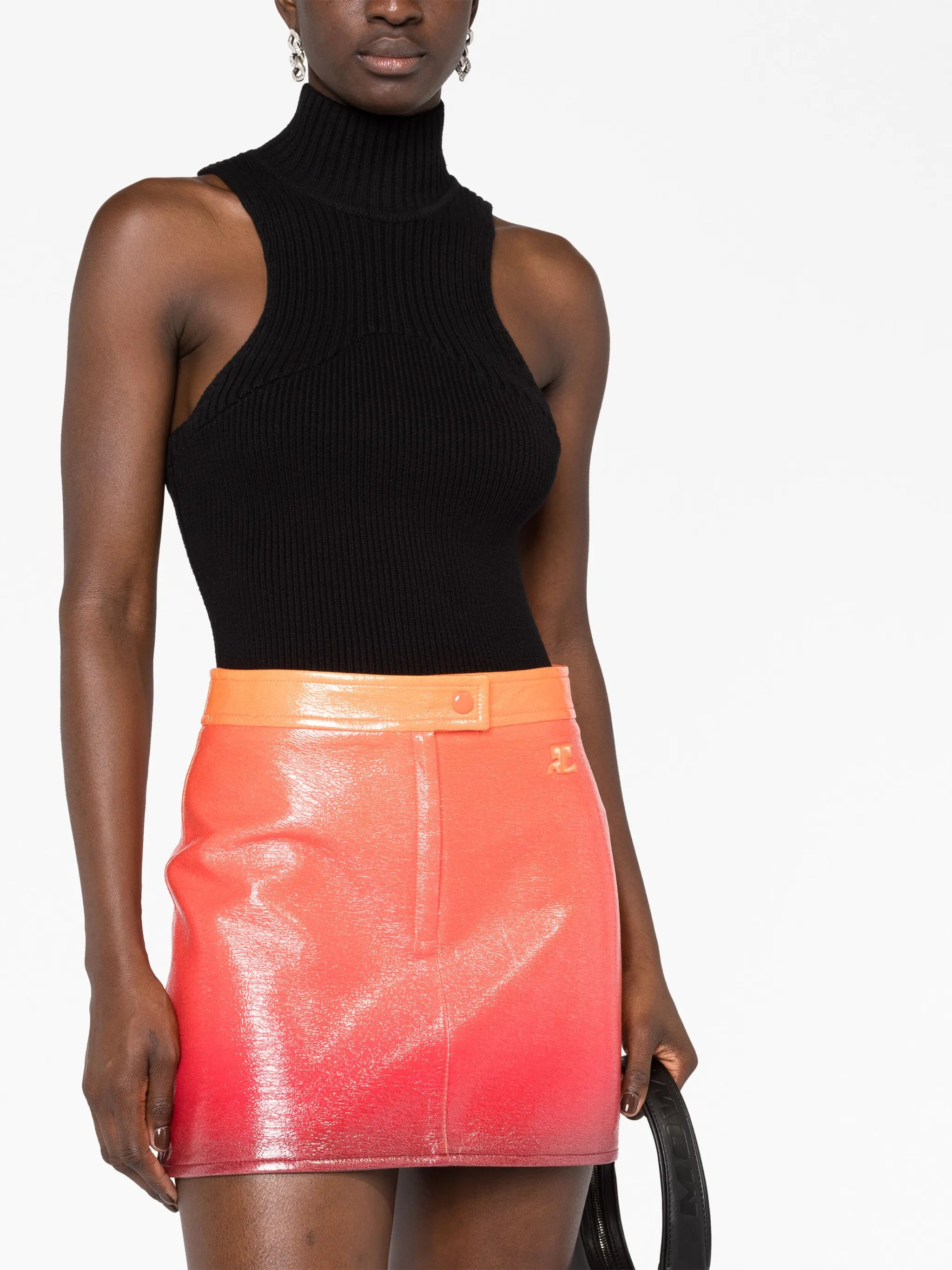 Iconic Vinyl miniskirt