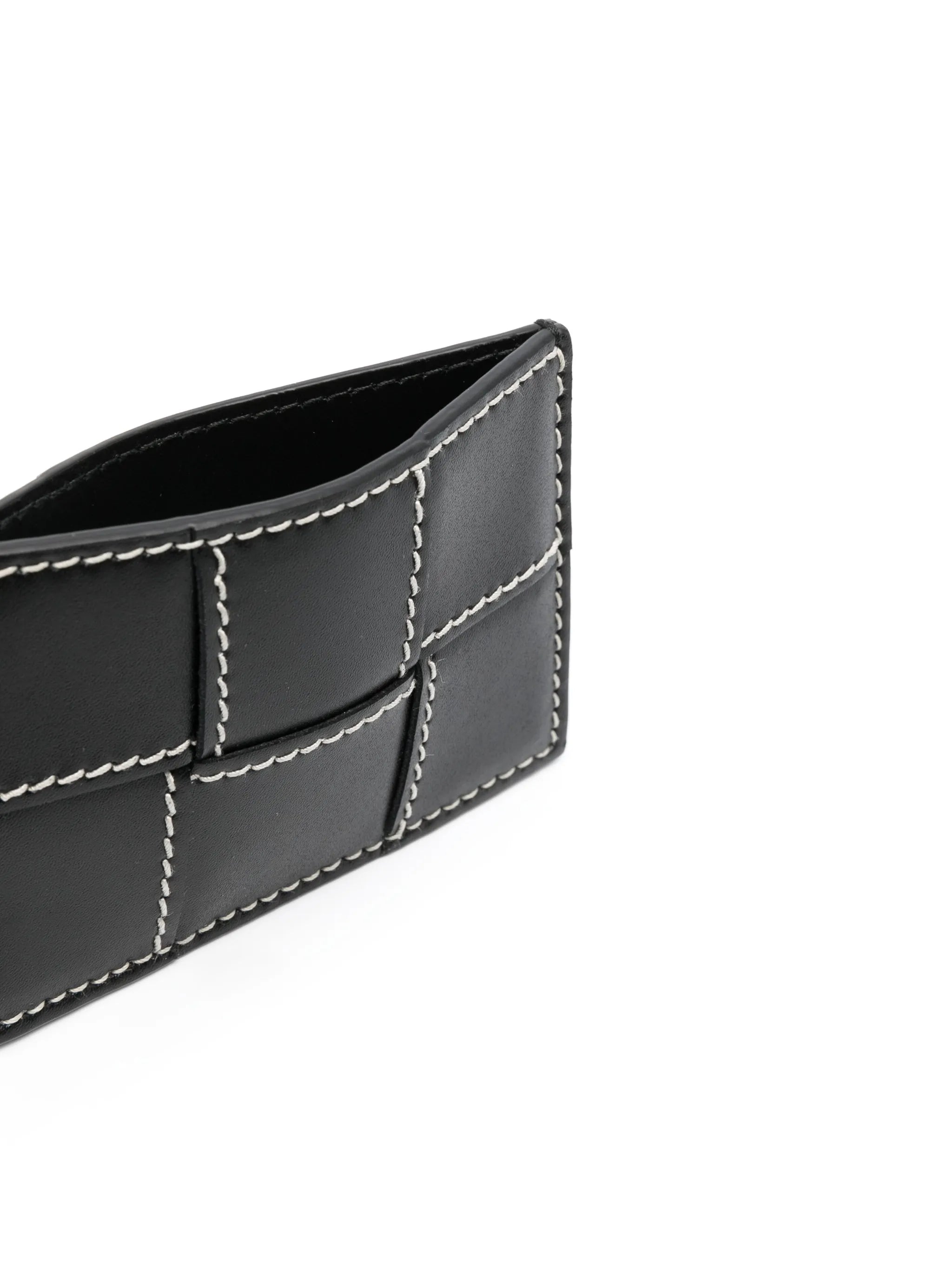 Cassette leather cardholder