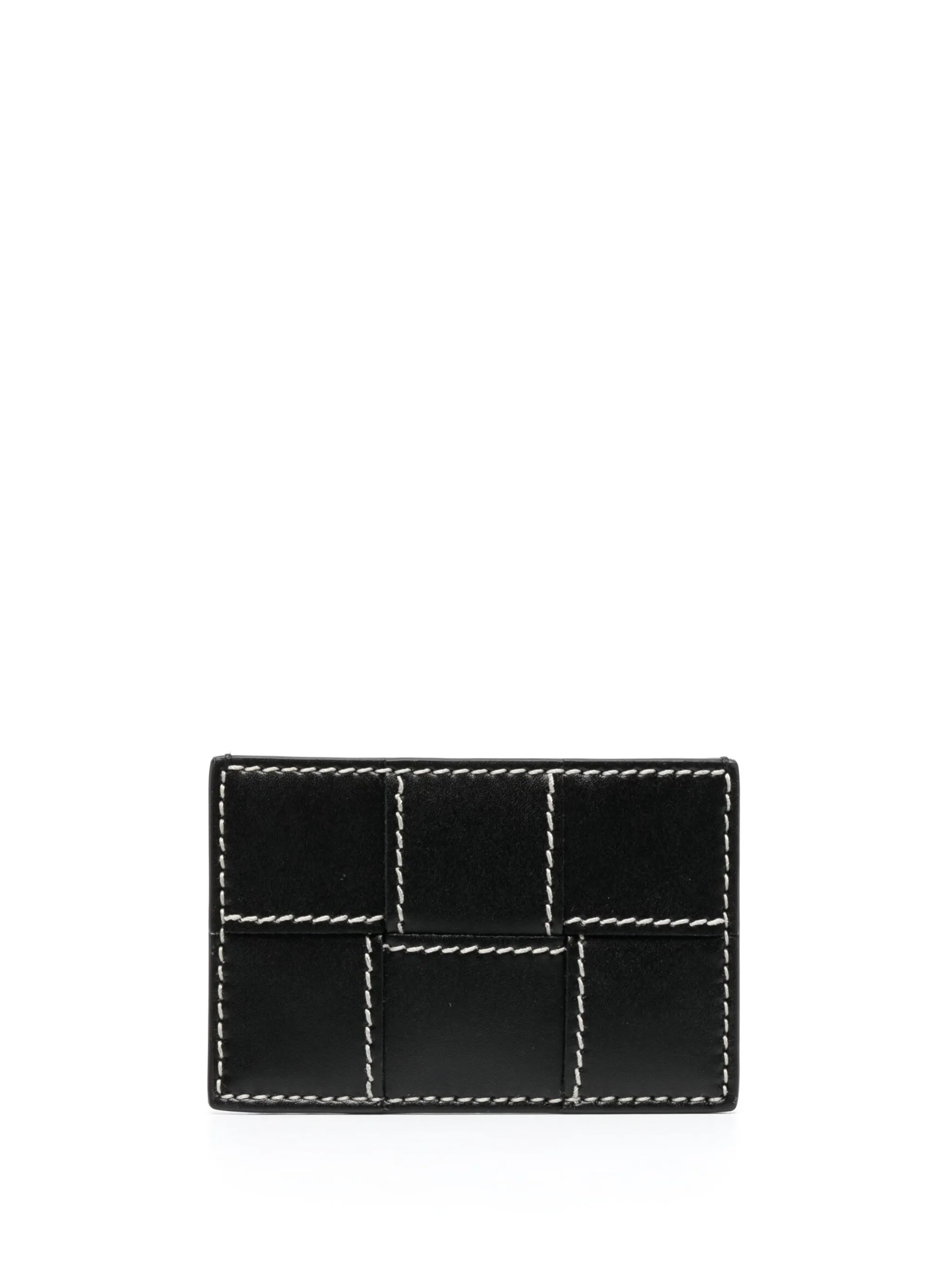 Cassette leather cardholder