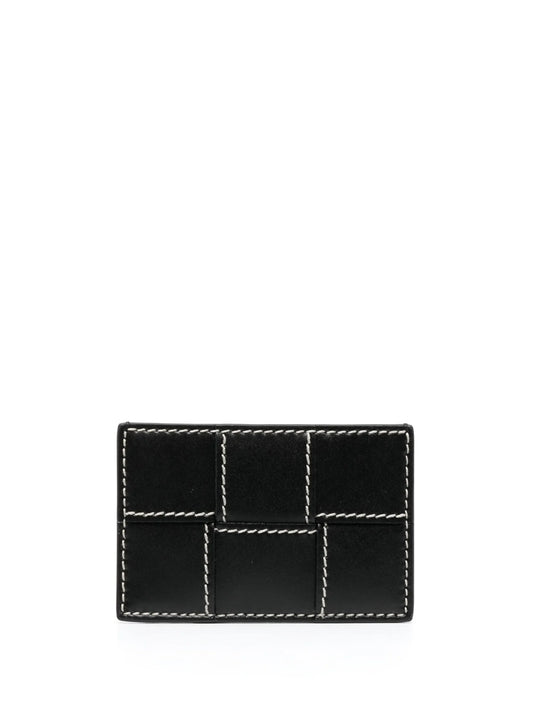 Cassette leather cardholder