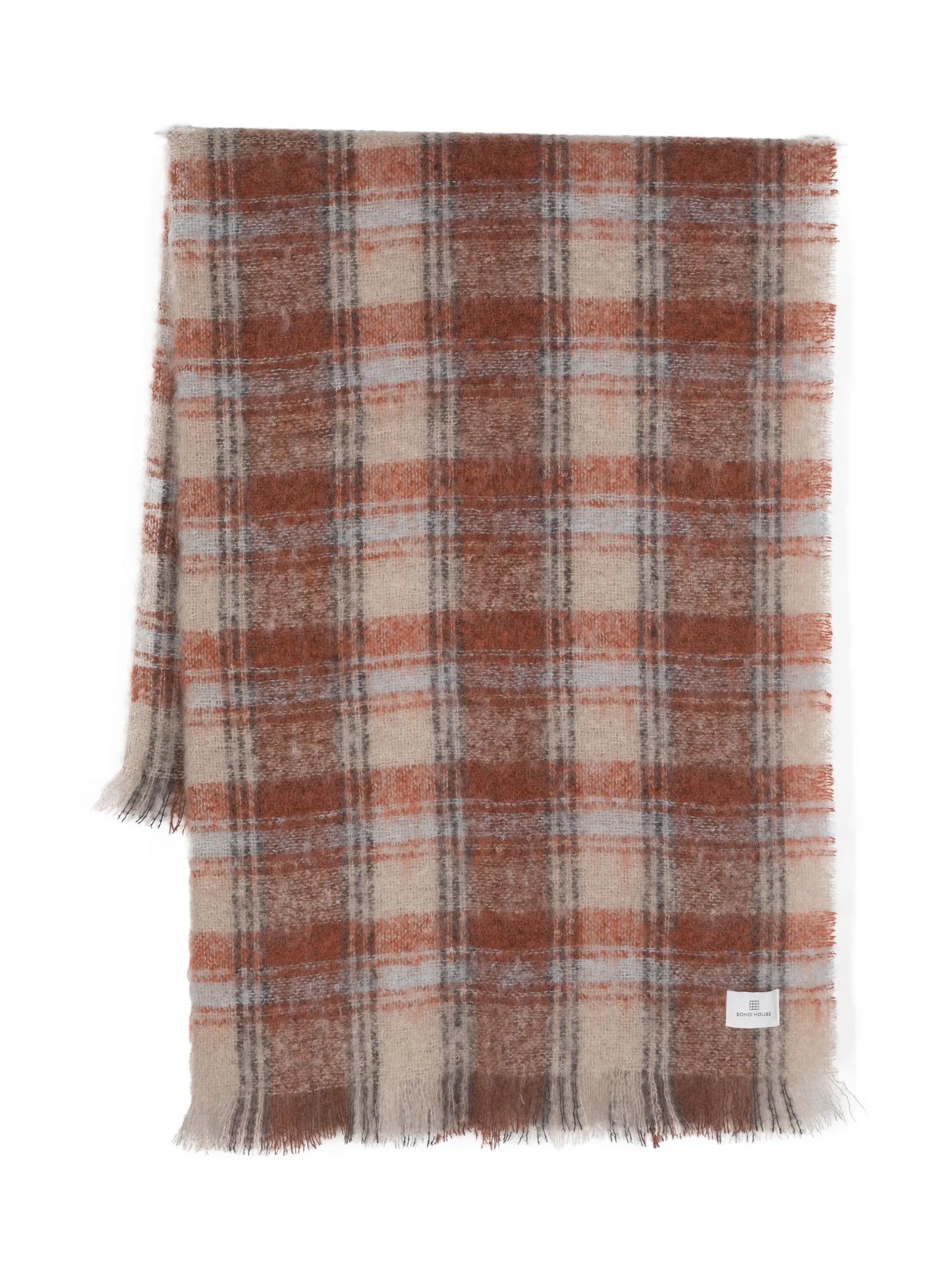 Harlyn check-pattern blanket