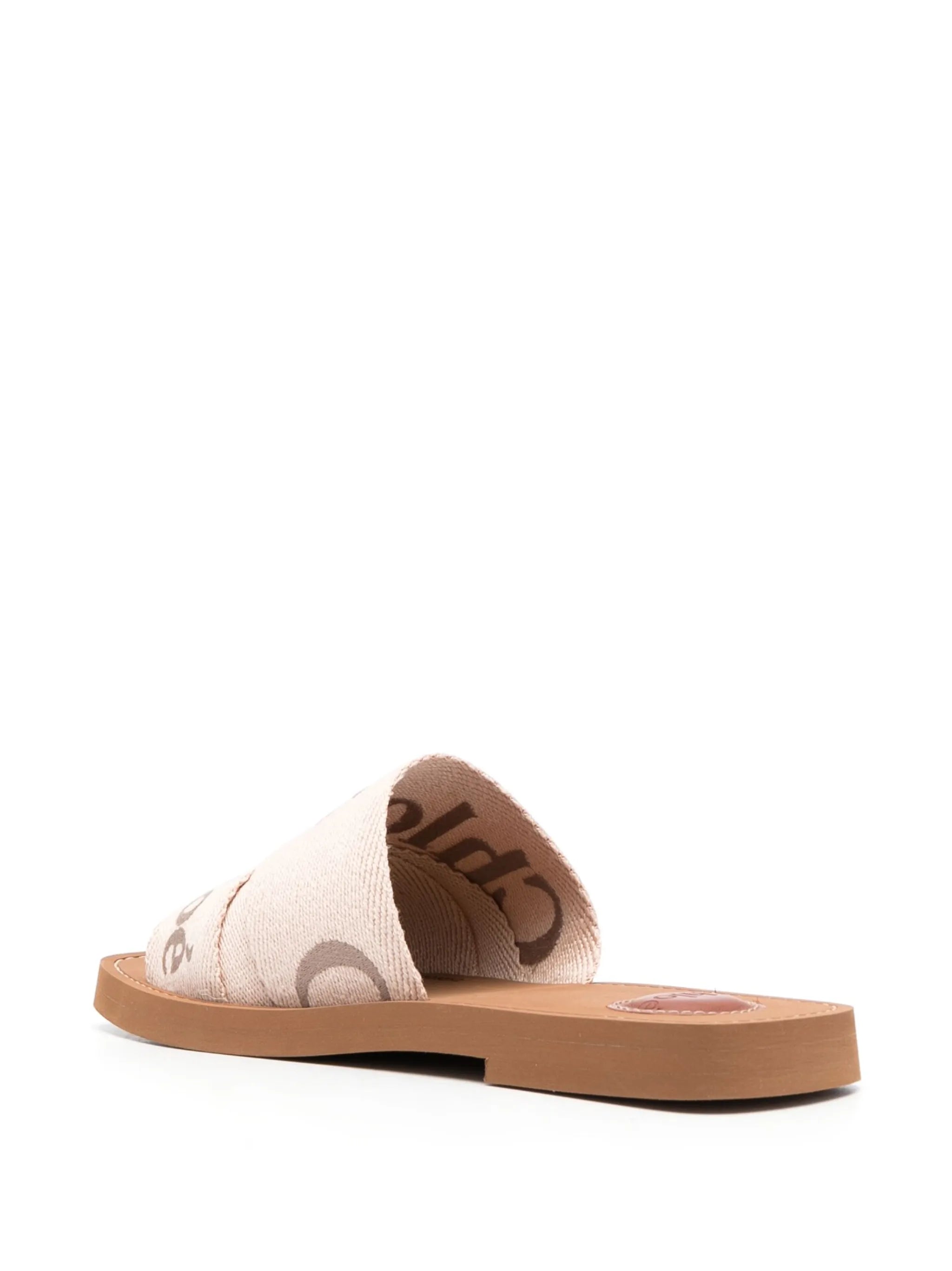 Woody linen sandals