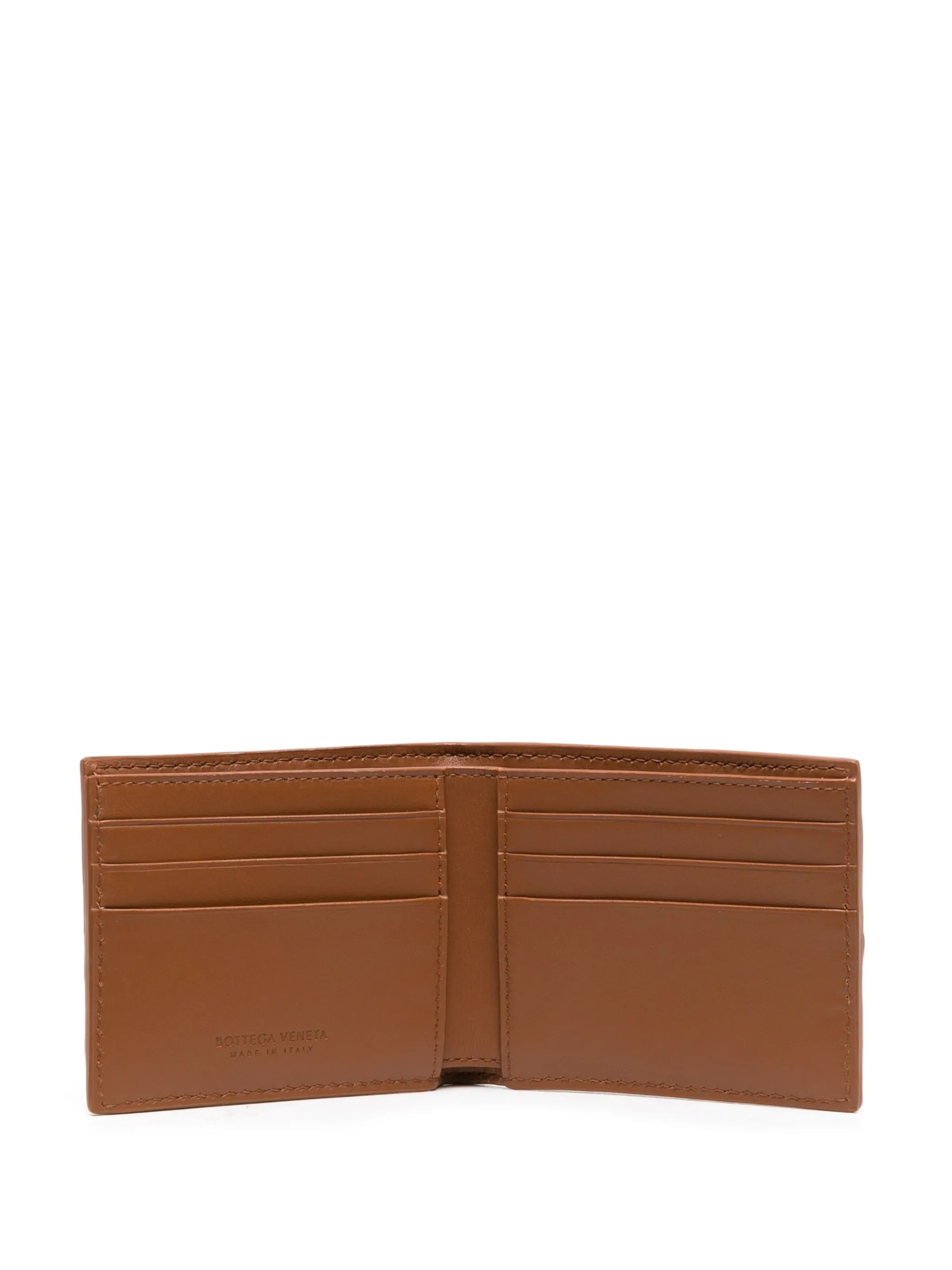 Intreccio leather bifold wallet