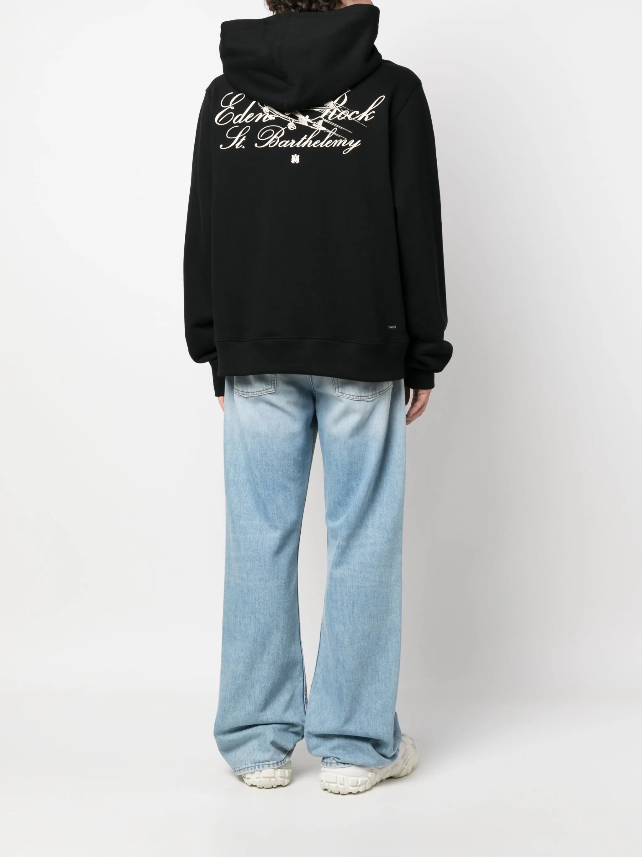 logo-print cotton hoodie