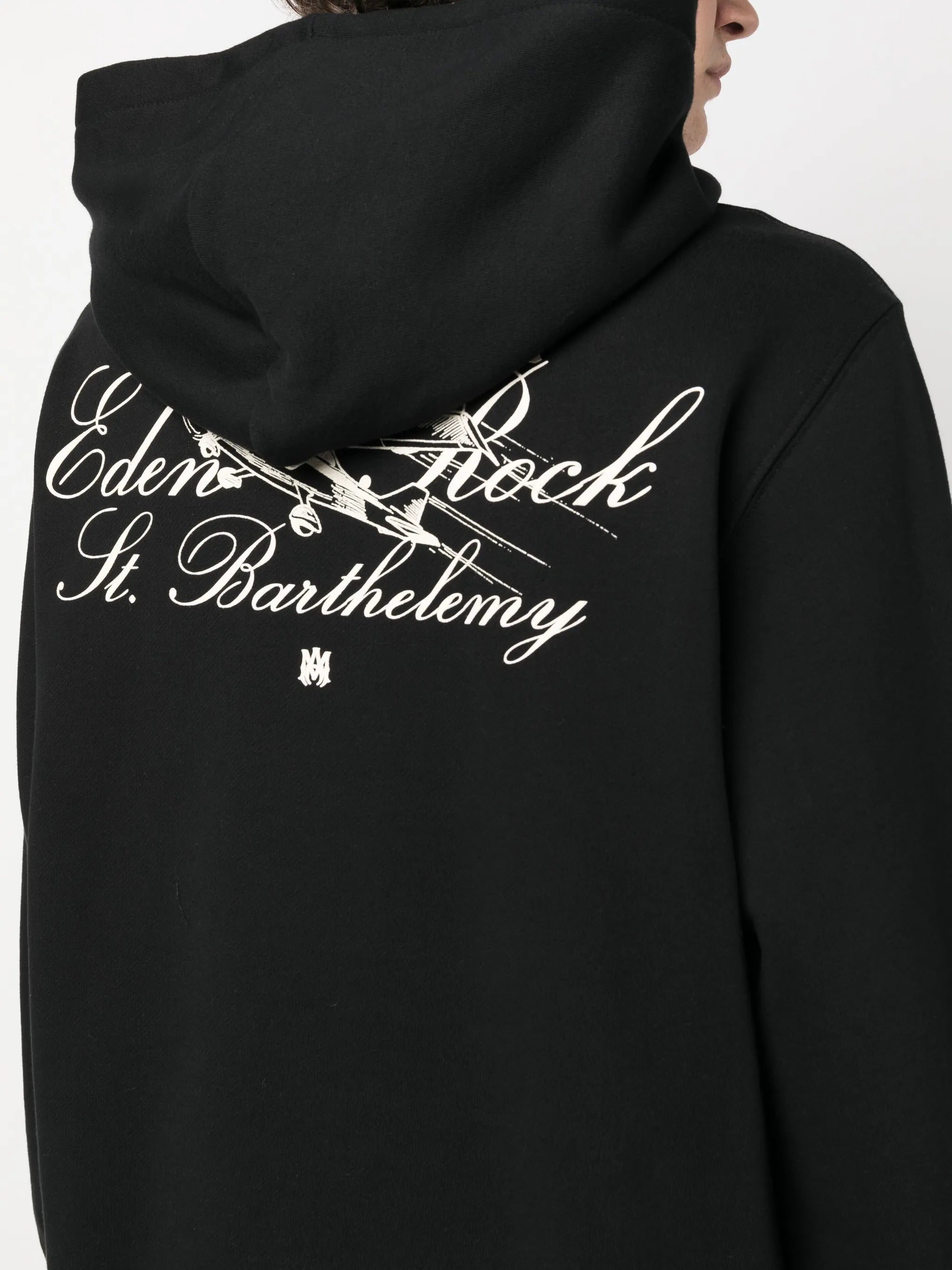 logo-print cotton hoodie