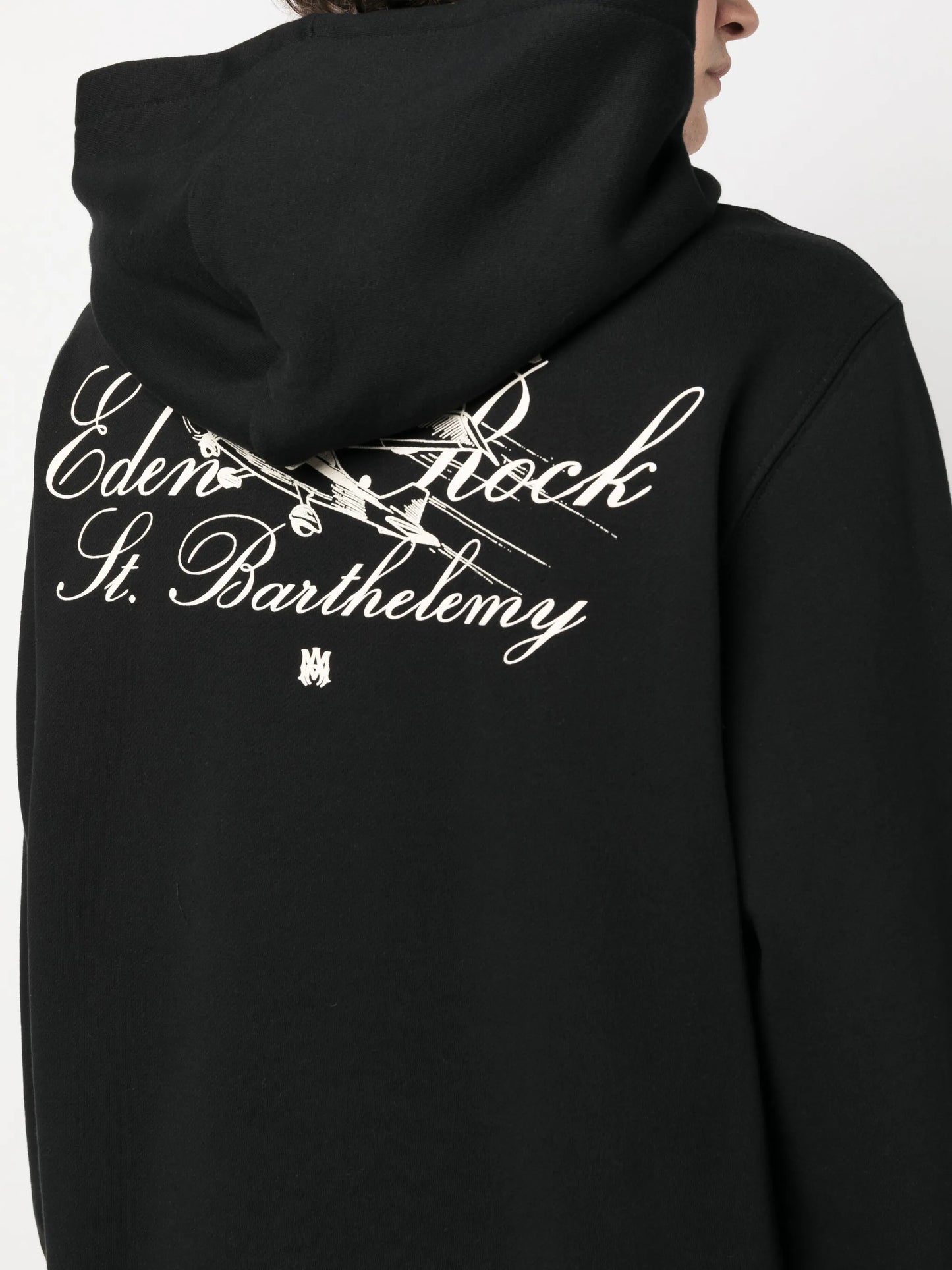 logo-print cotton hoodie