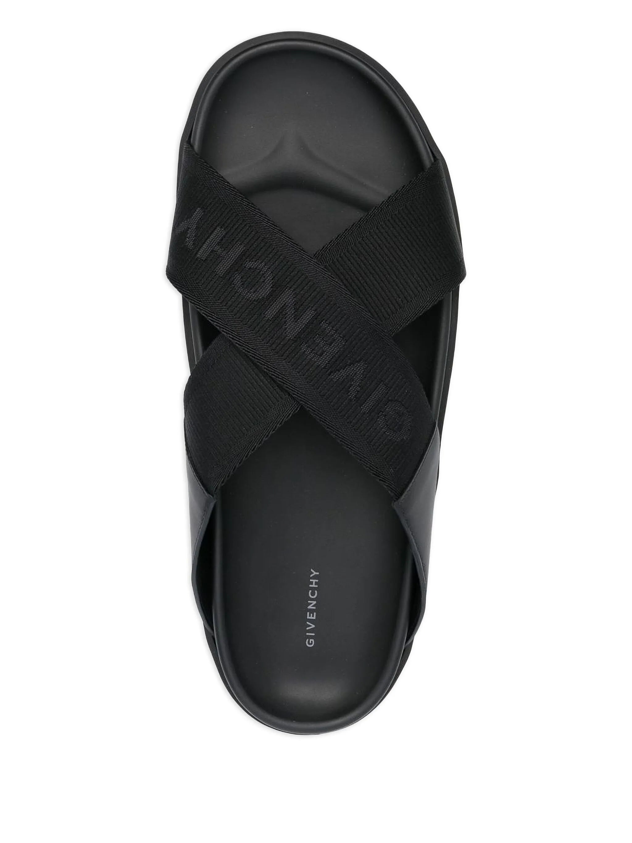 crossover-strap flat slides
