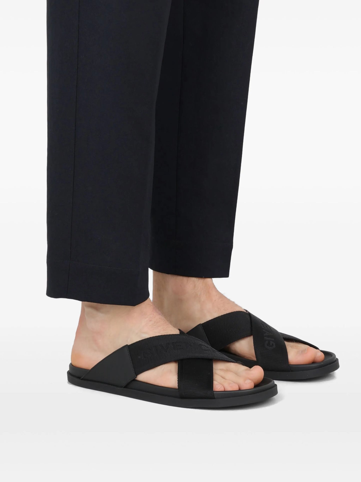 crossover-strap flat slides