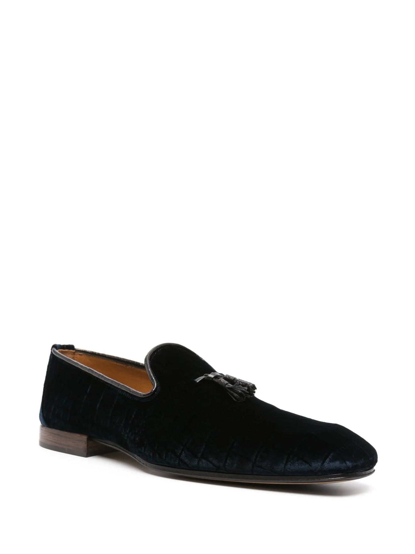Baily square-toe velvet loafers