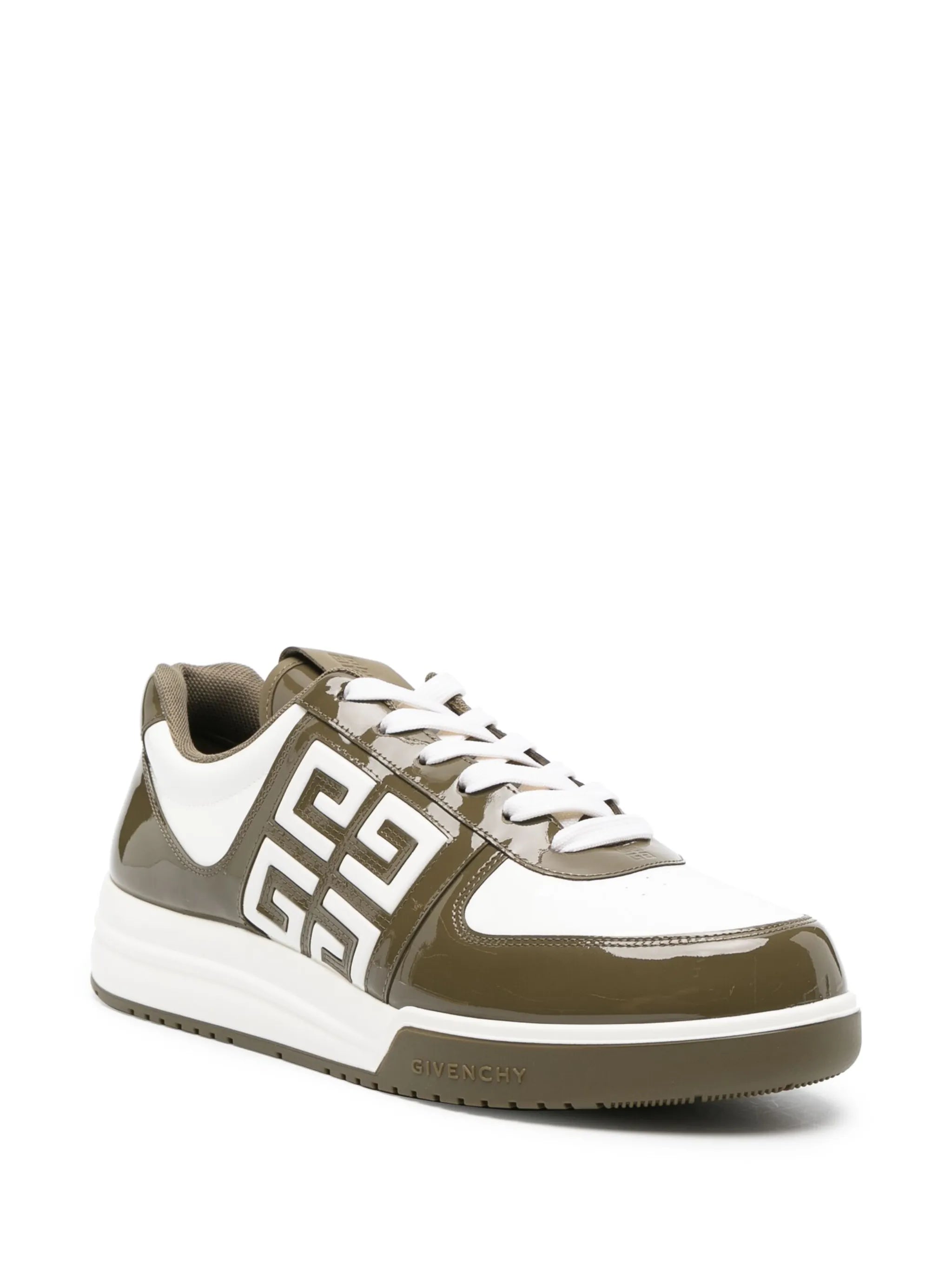 G4 panelled leather sneakers