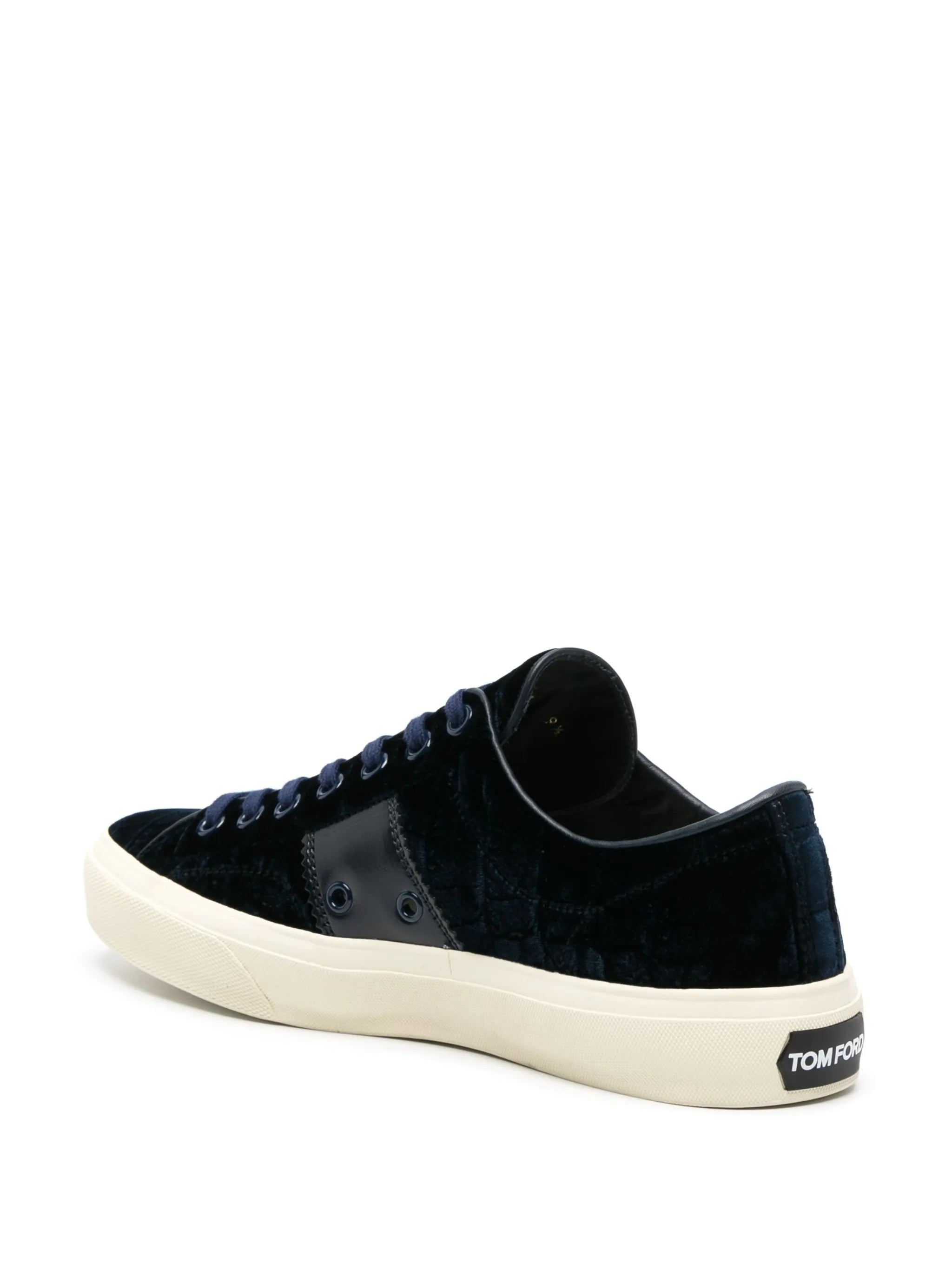 Cambridge crocodile-effect leather sneakers