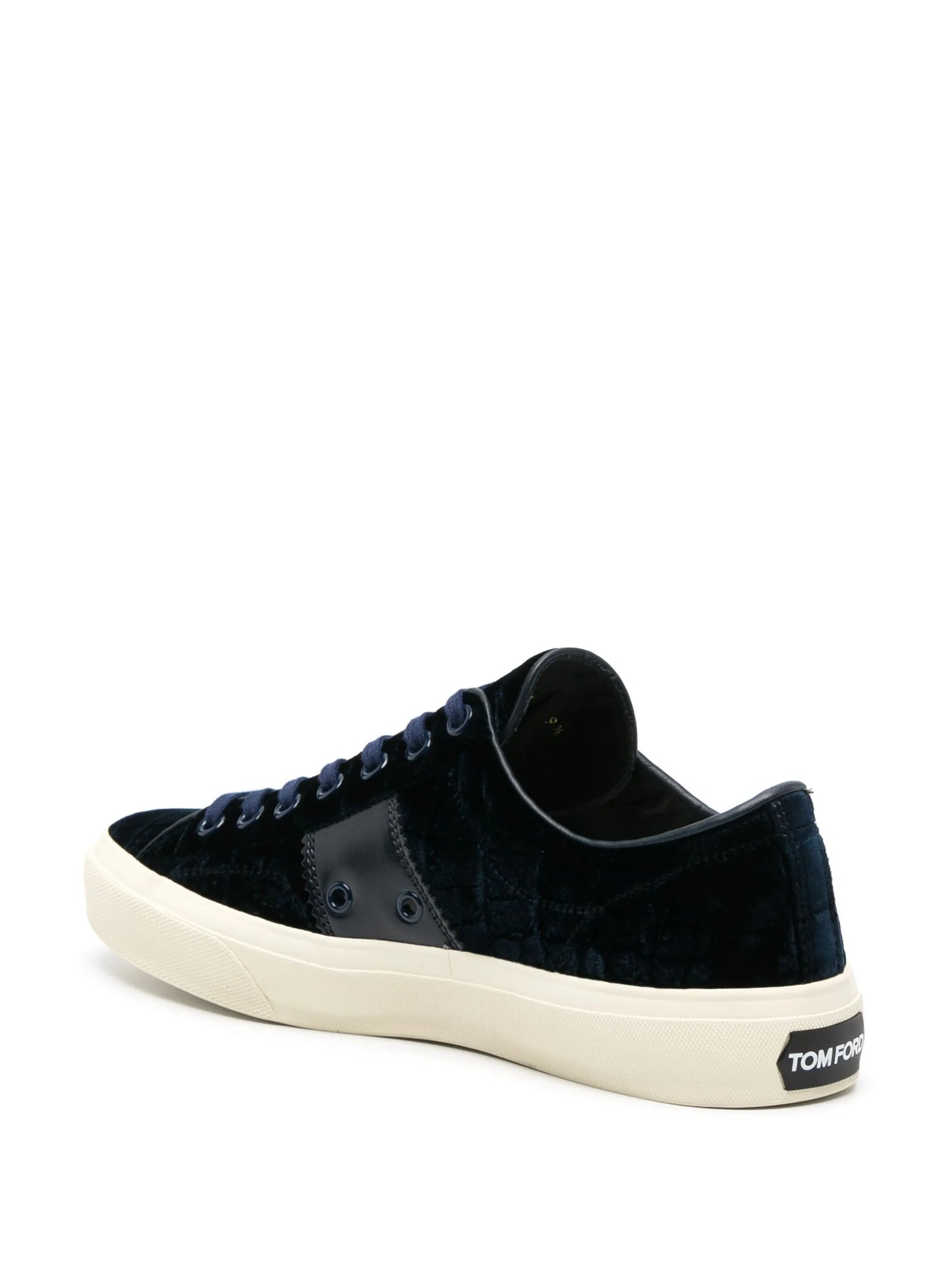 Cambridge crocodile-effect leather sneakers