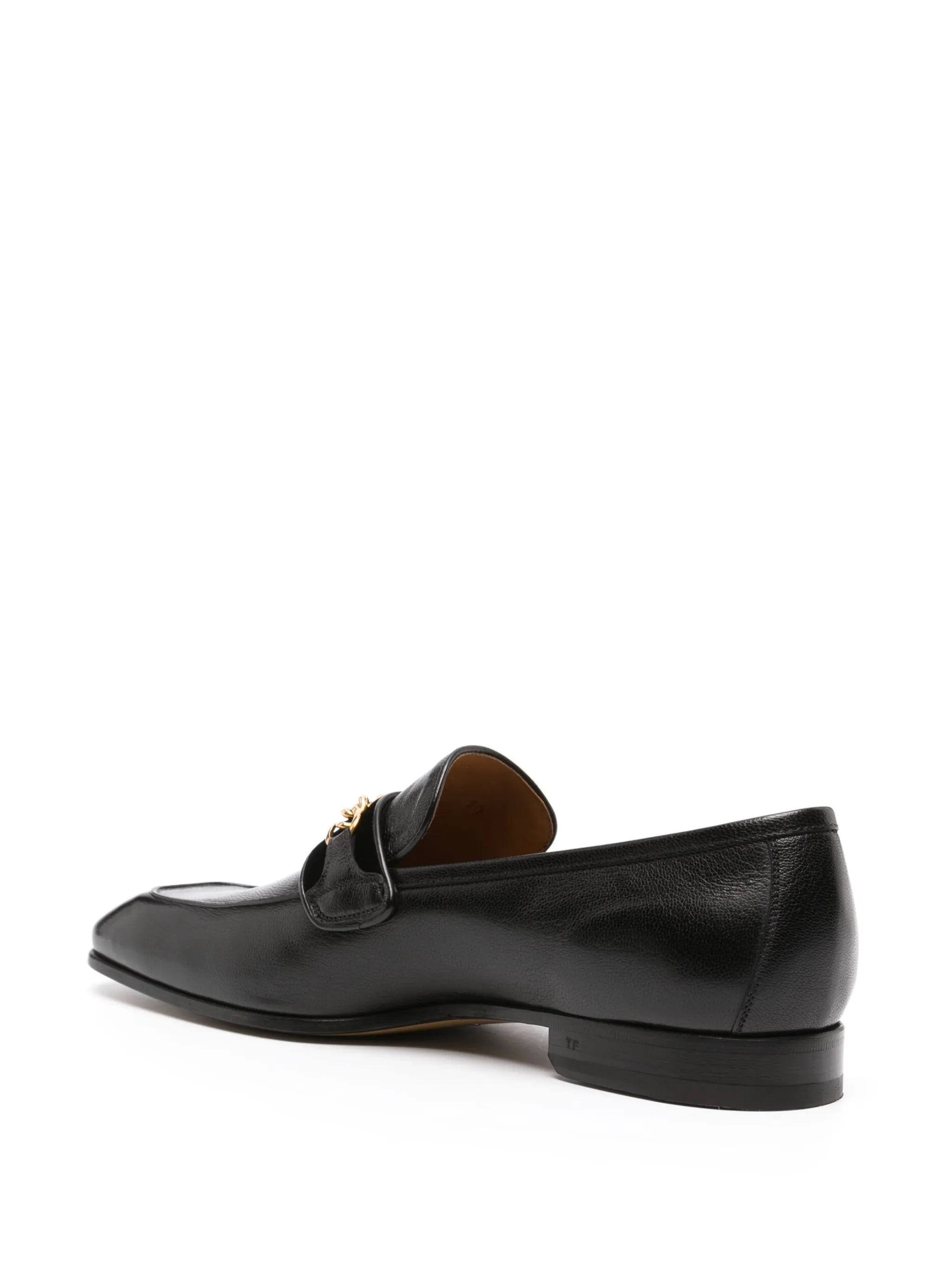 Baily square-toe leather loafers