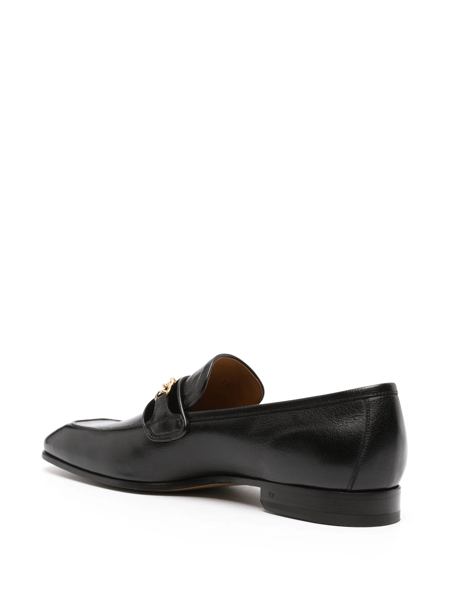 Baily square-toe leather loafers