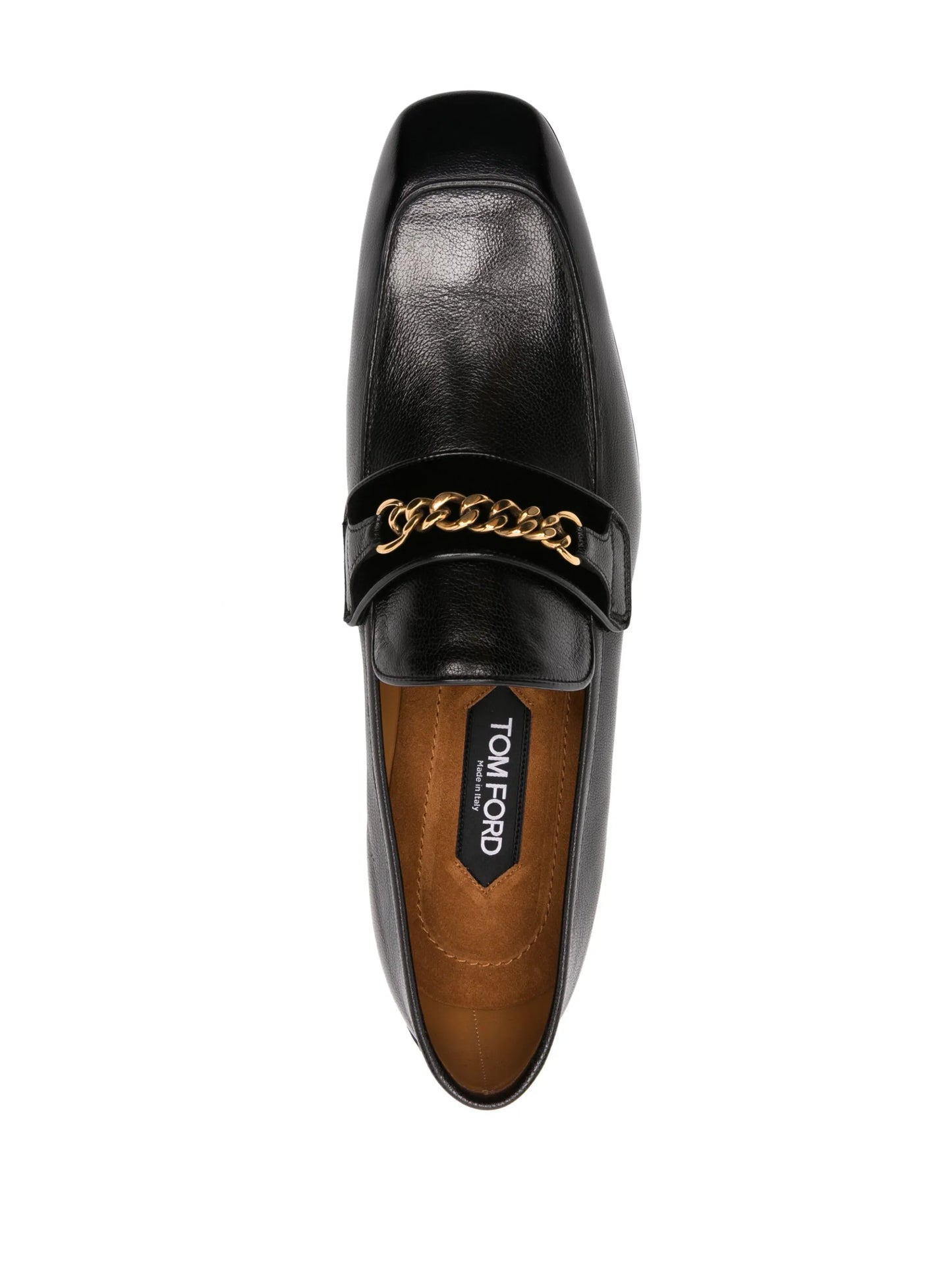 Baily square-toe leather loafers
