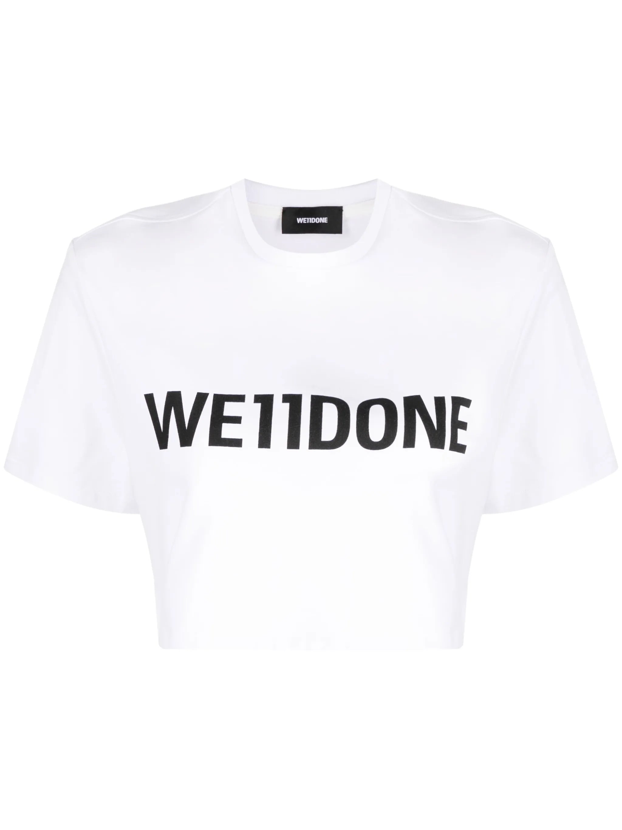logo-print jersey cropped T-shirt