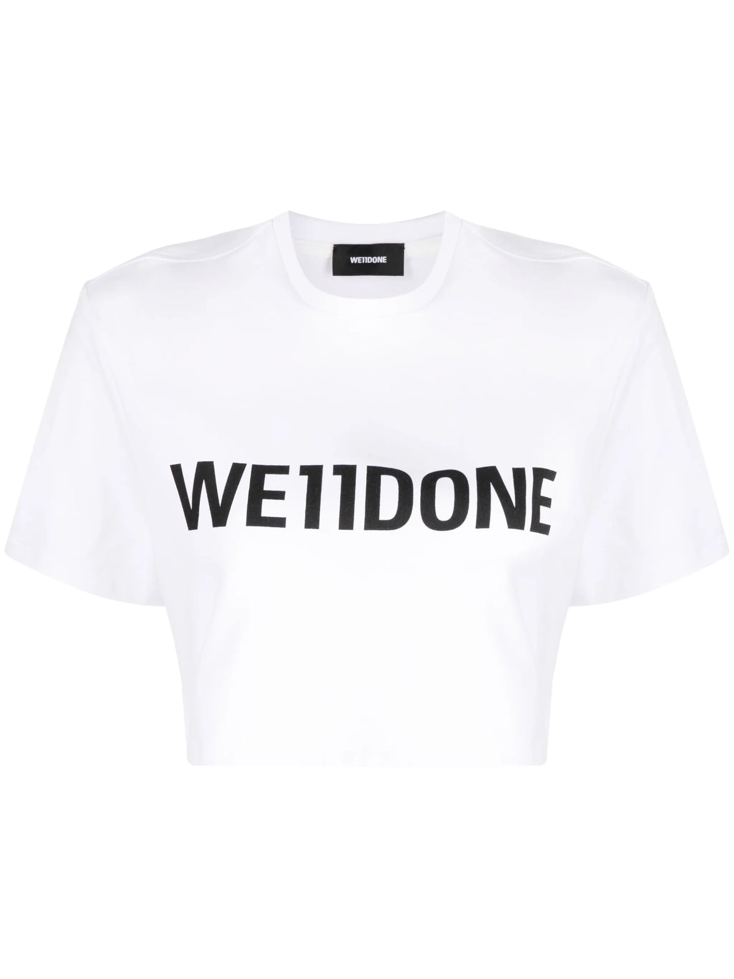 logo-print jersey cropped T-shirt