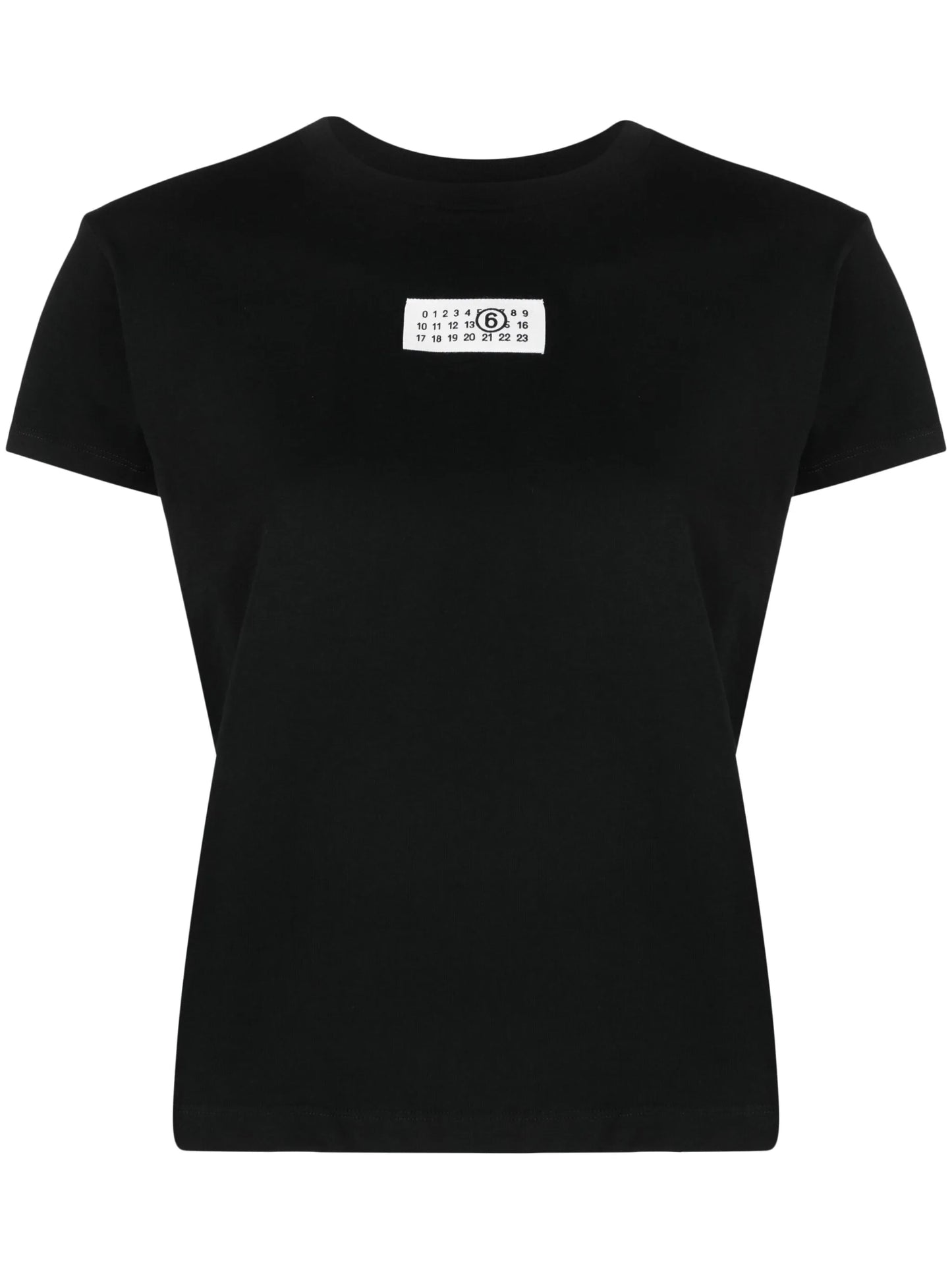 numbers-motif cotton T-shirt