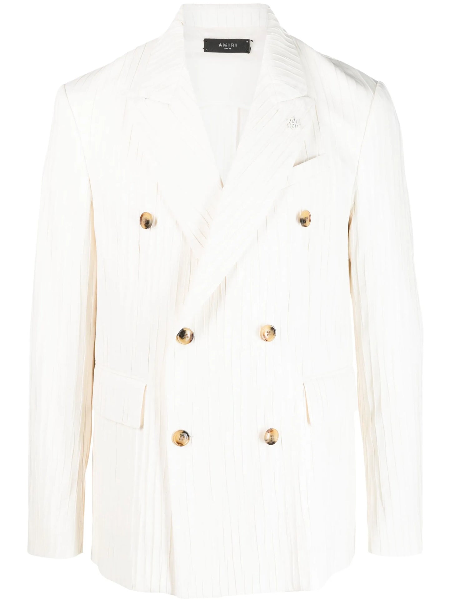 striped double-breasted blazer