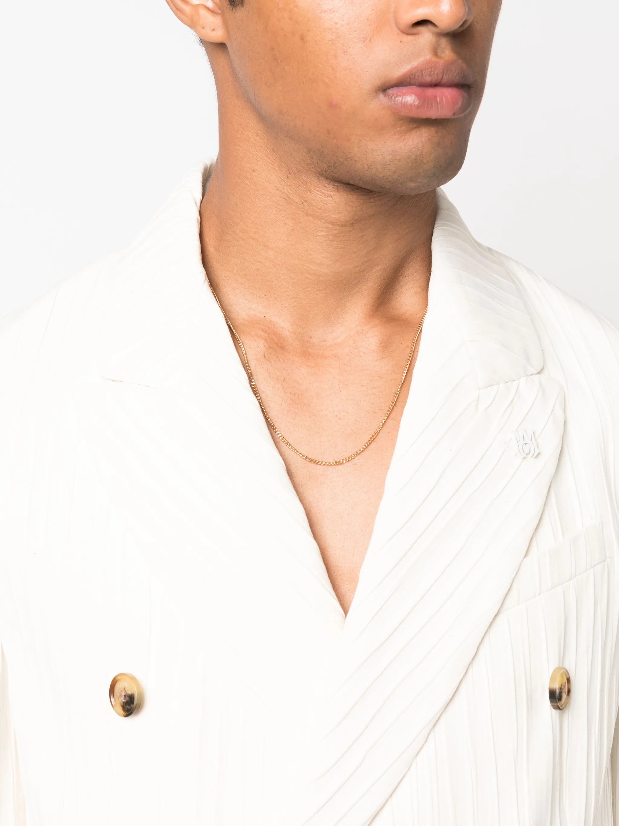 striped double-breasted blazer