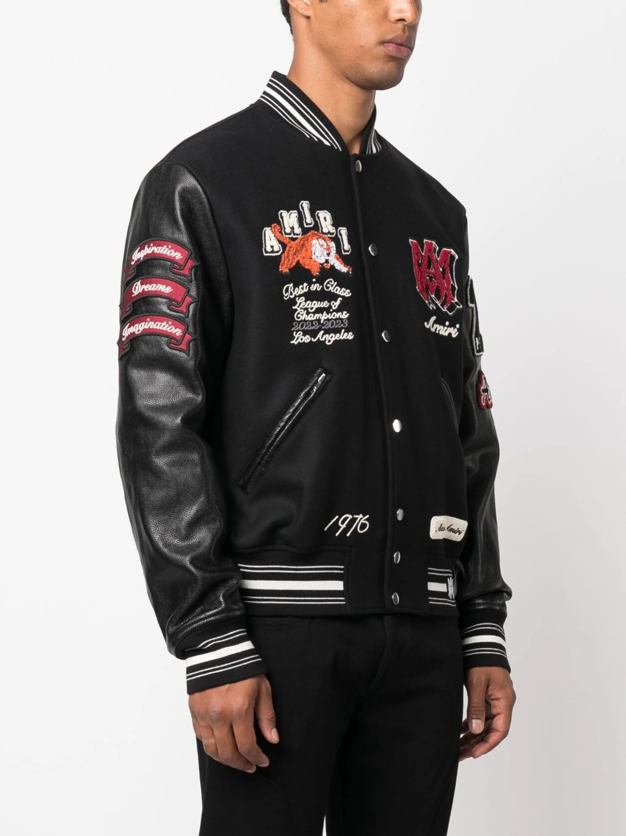 logo-patch varsity jacket