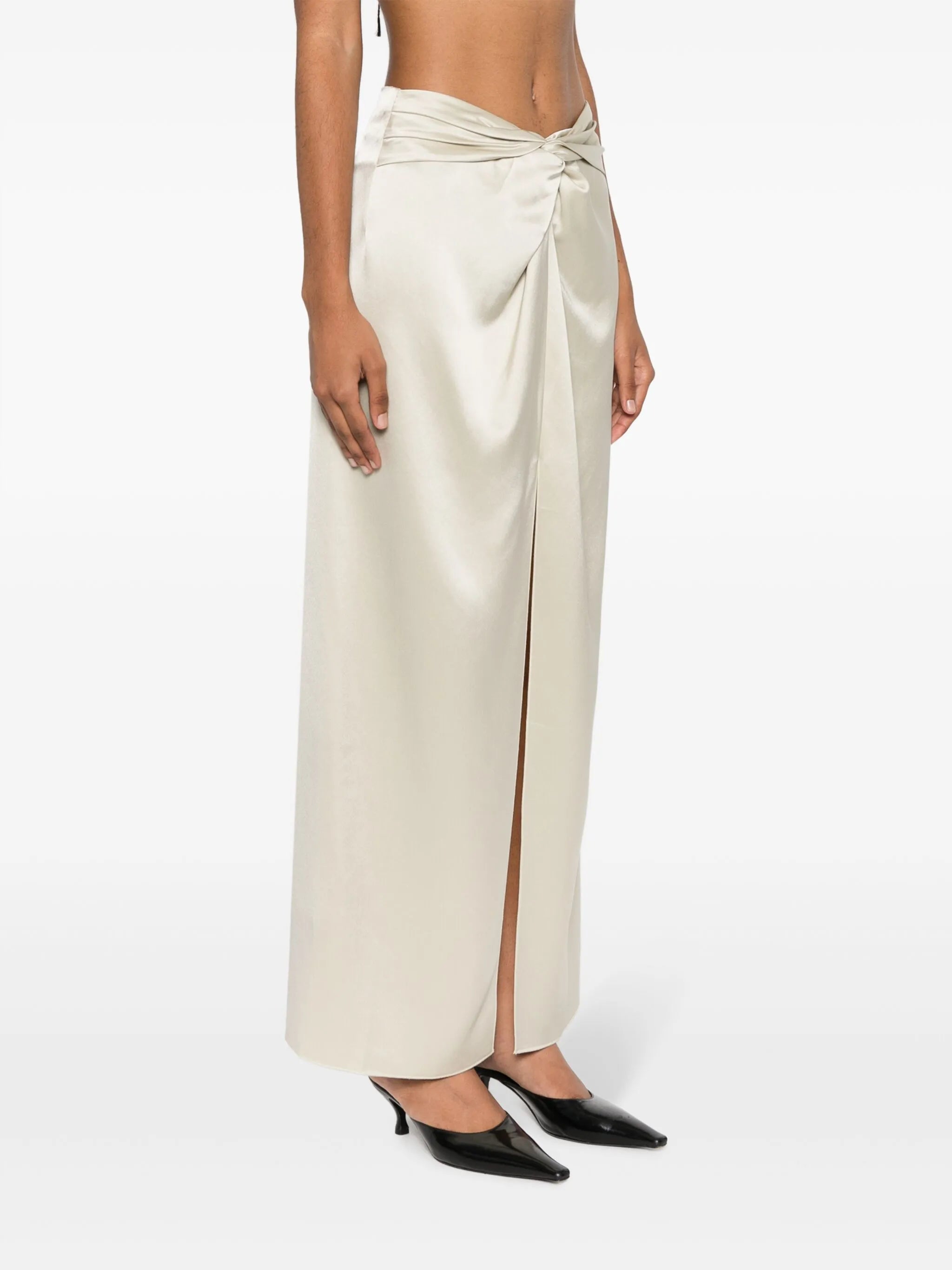Heida satin maxi skirt