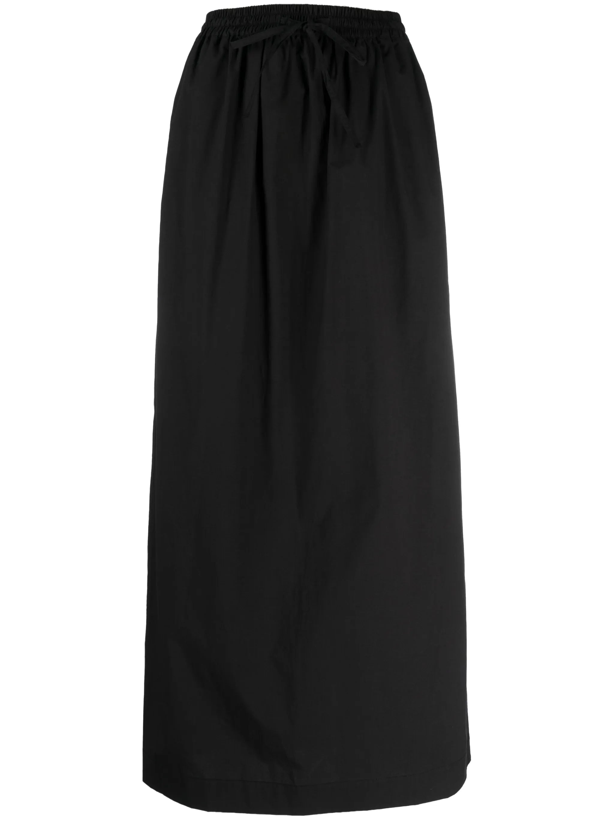 high-waisted cotton maxi skirt
