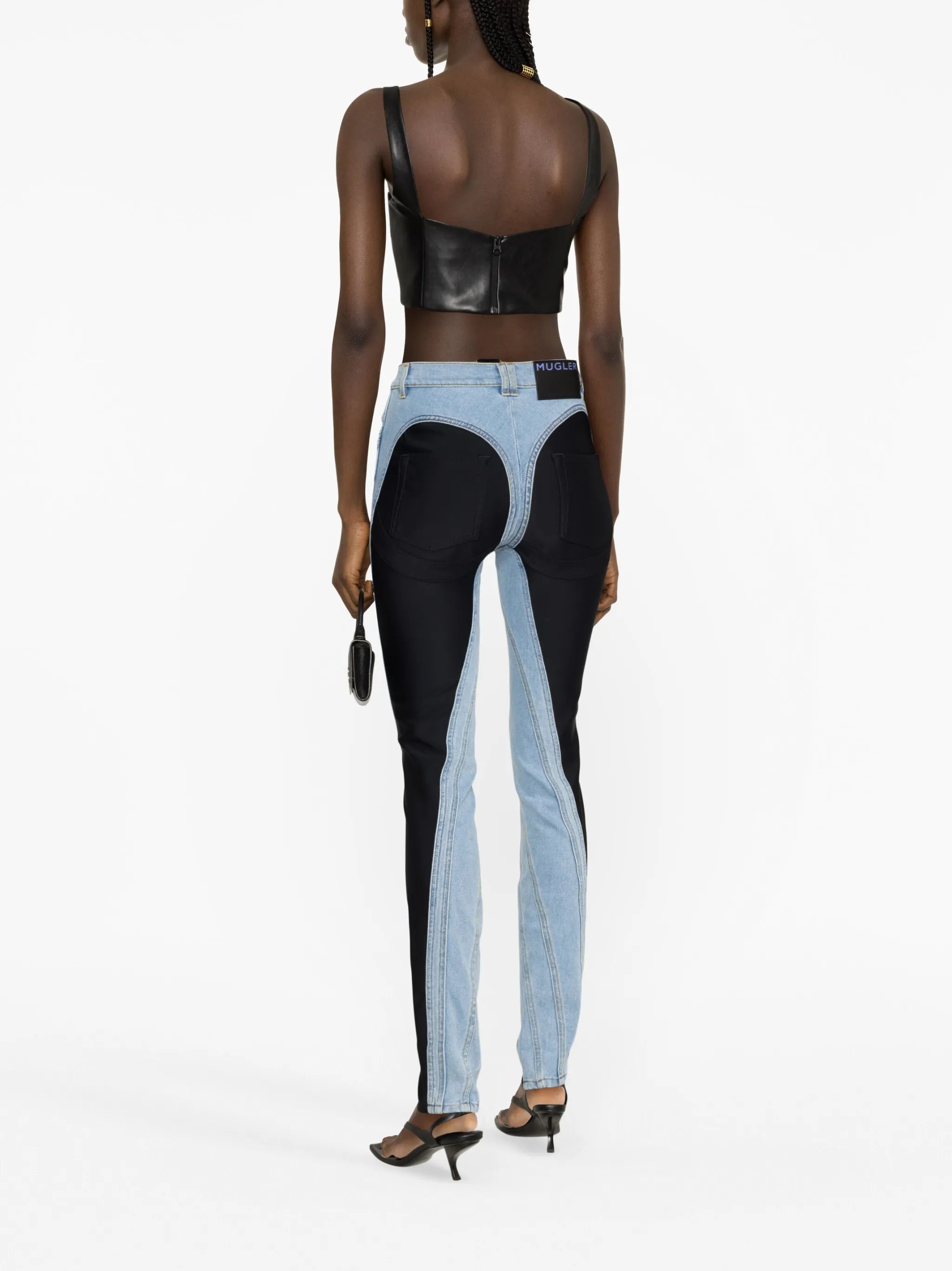Spiral skinny jeans