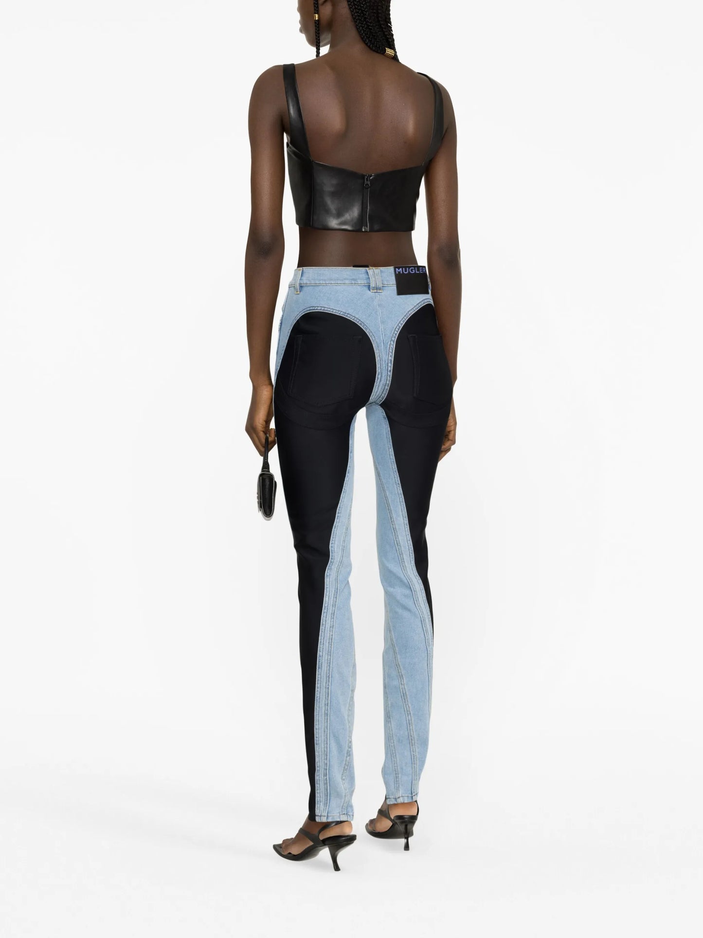 Spiral skinny jeans
