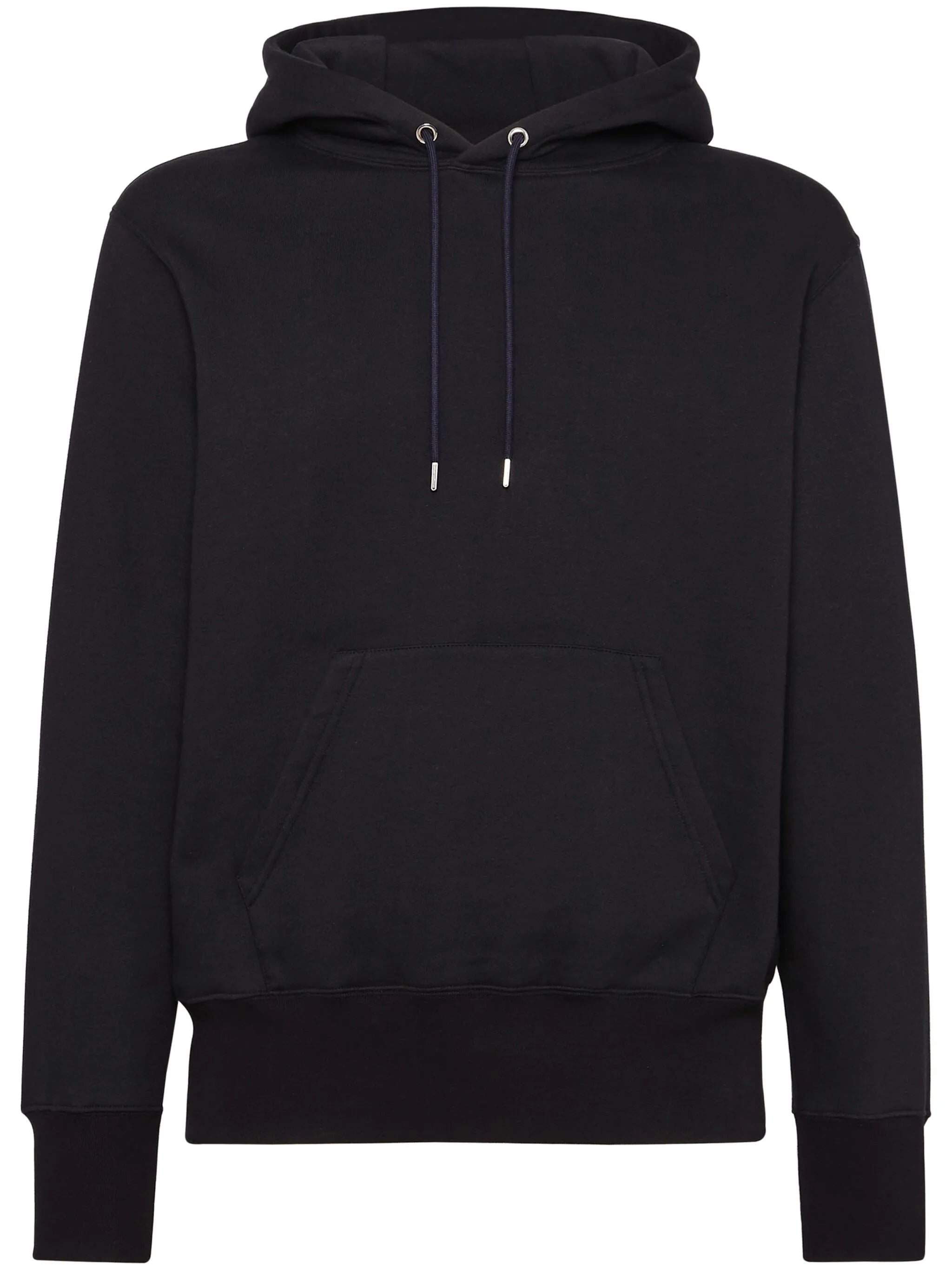 stripe-detailing cotton hoodie