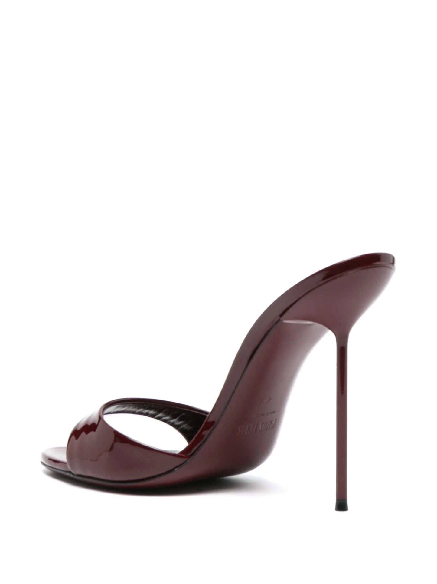 Lidia 105mm patent-leather mules