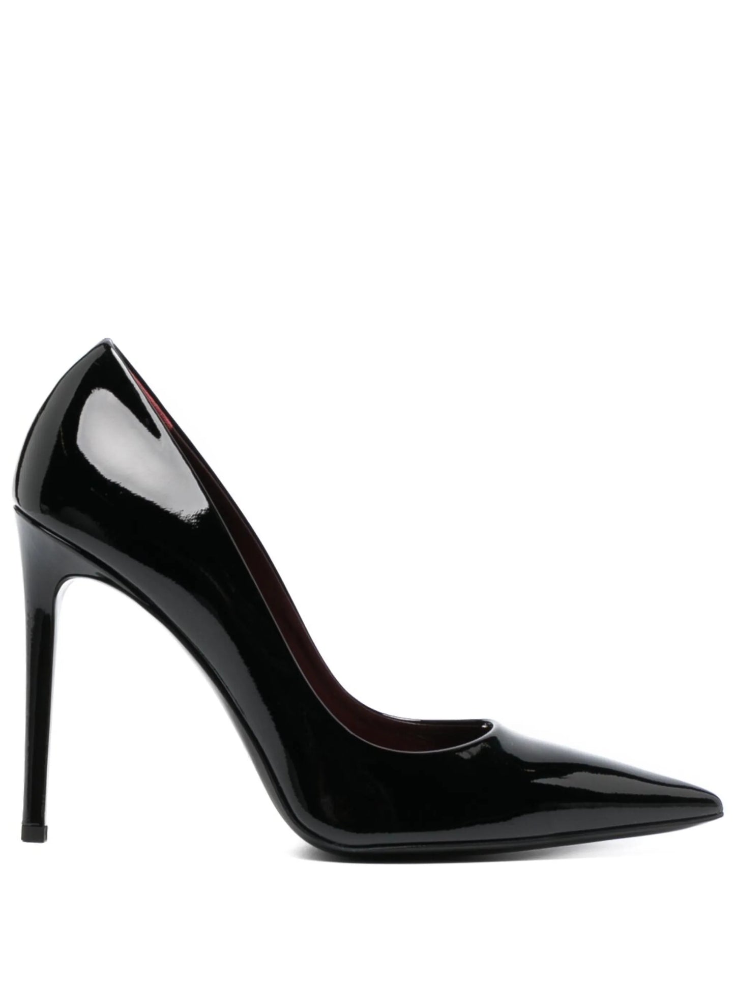 pointed-toe leather pumps