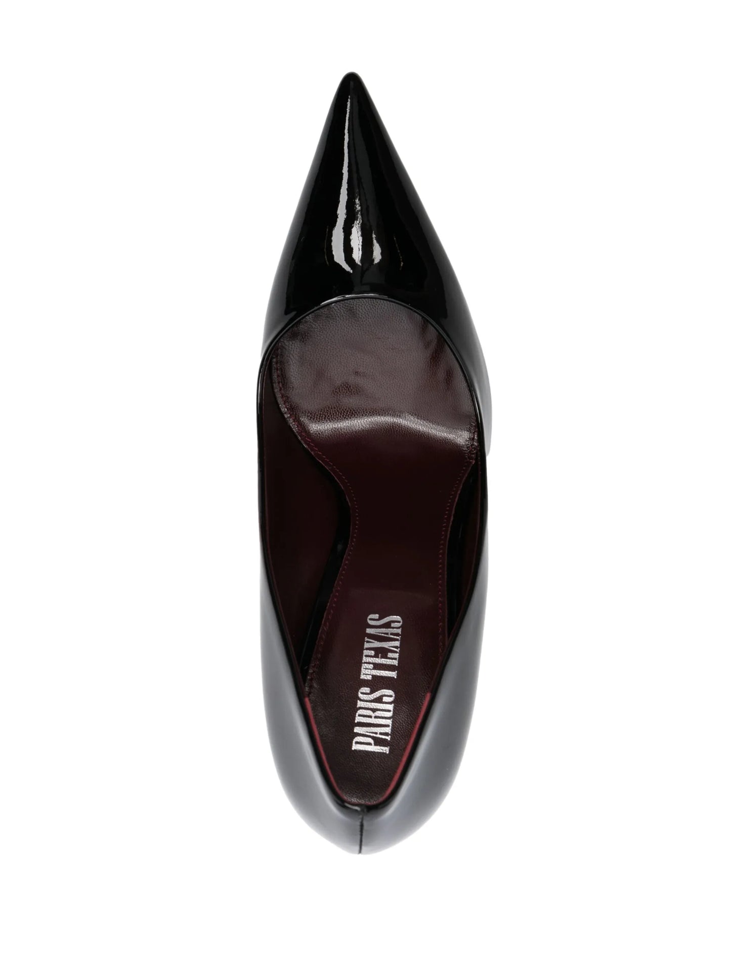 pointed-toe leather pumps