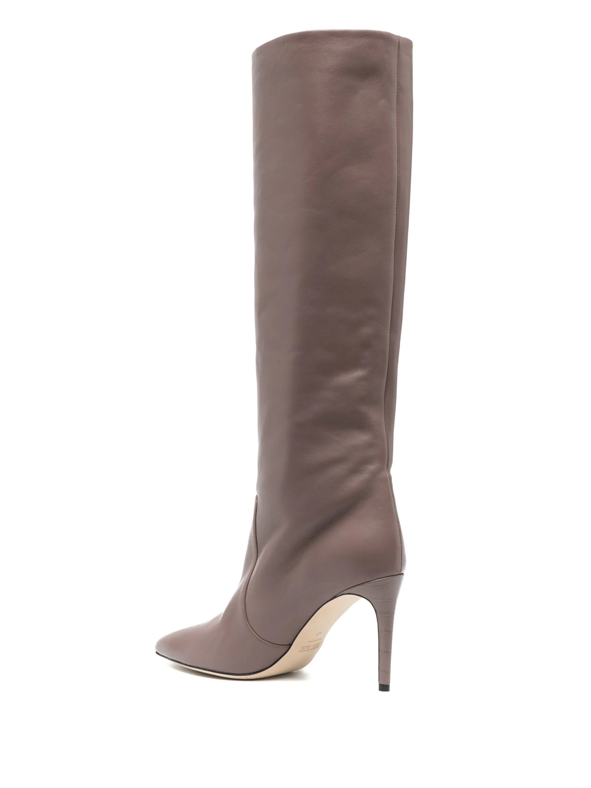 90mm leather knee-high boots