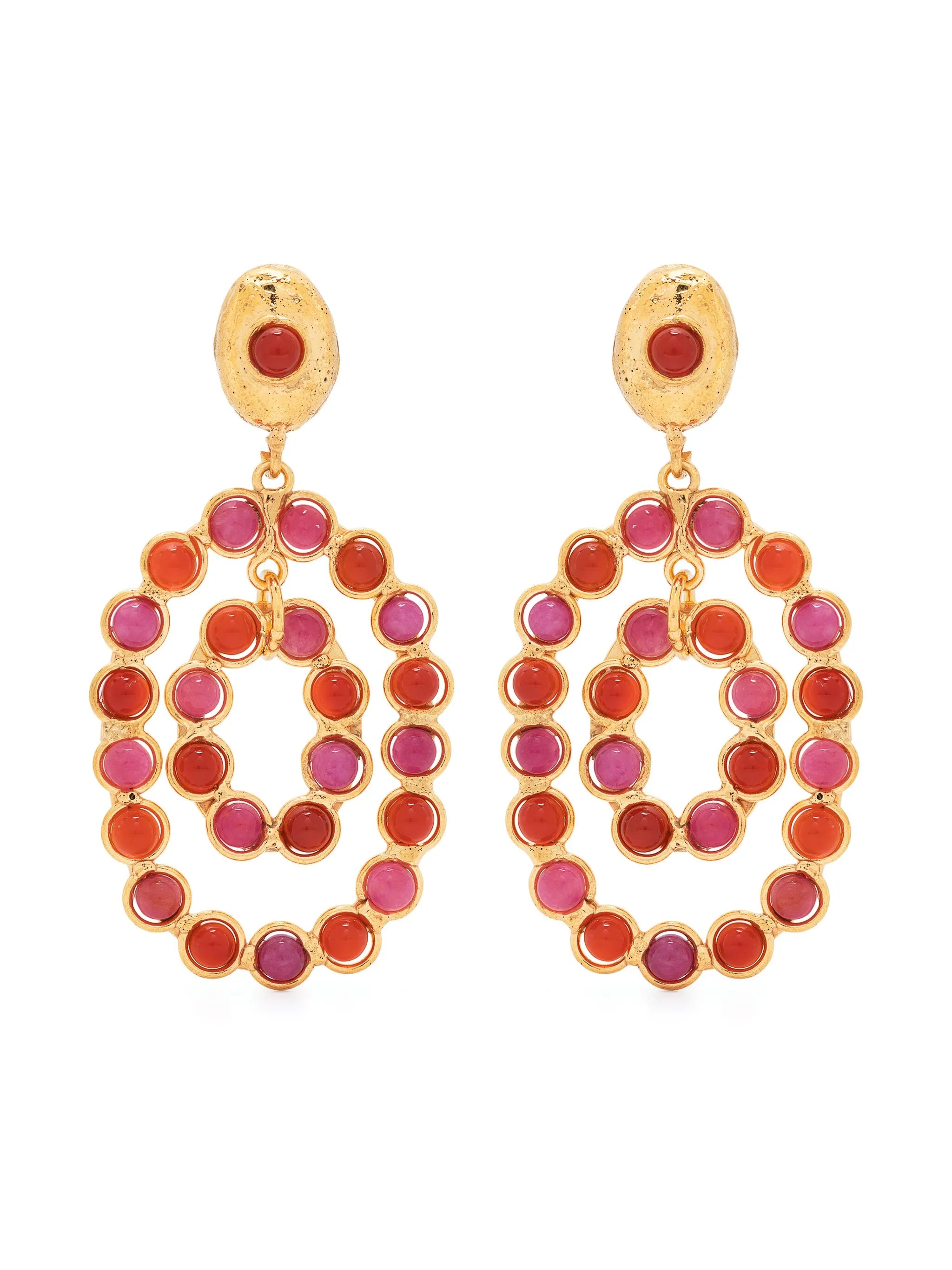Gina stone-embellished earrings