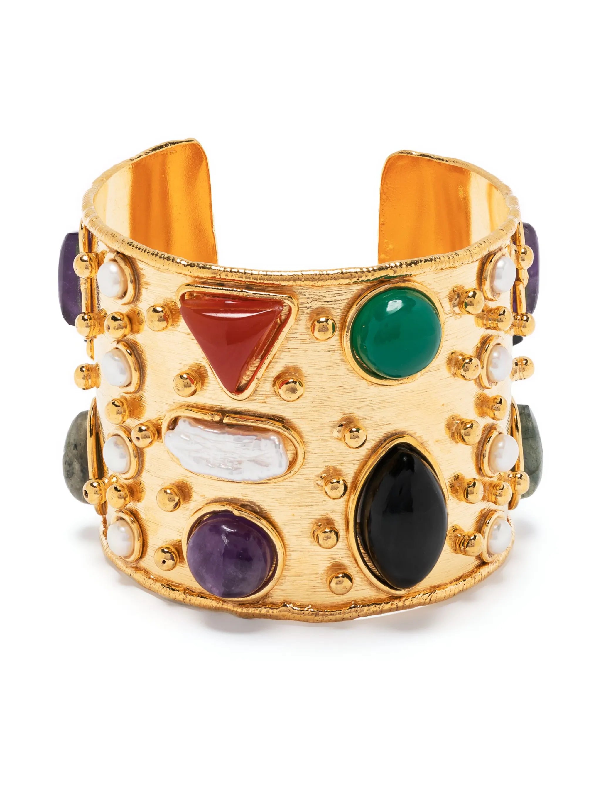 gemstone cuff bracelet