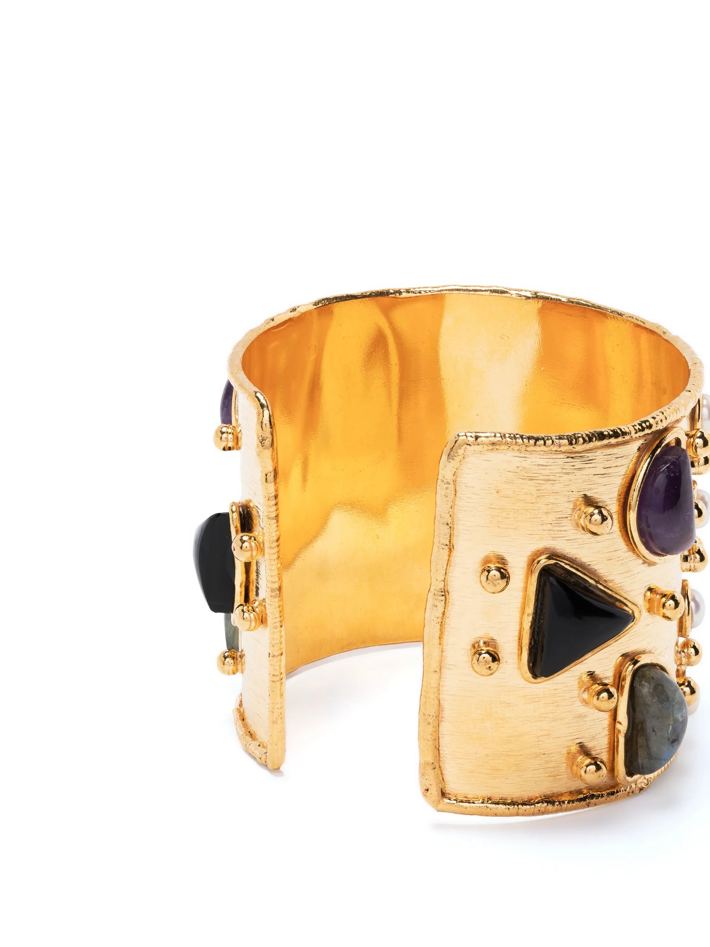 gemstone cuff bracelet