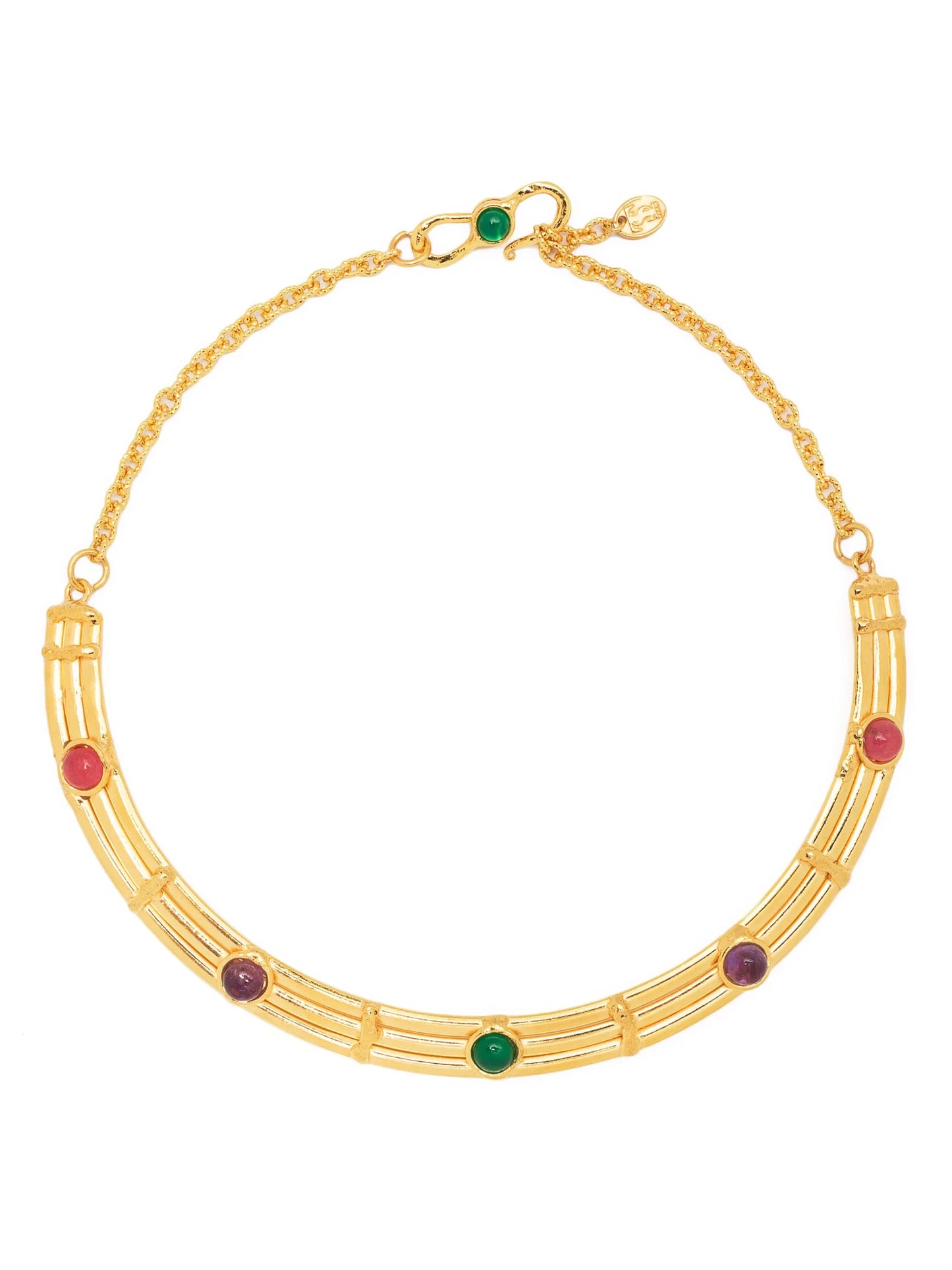 Winter crystal-embellished necklace