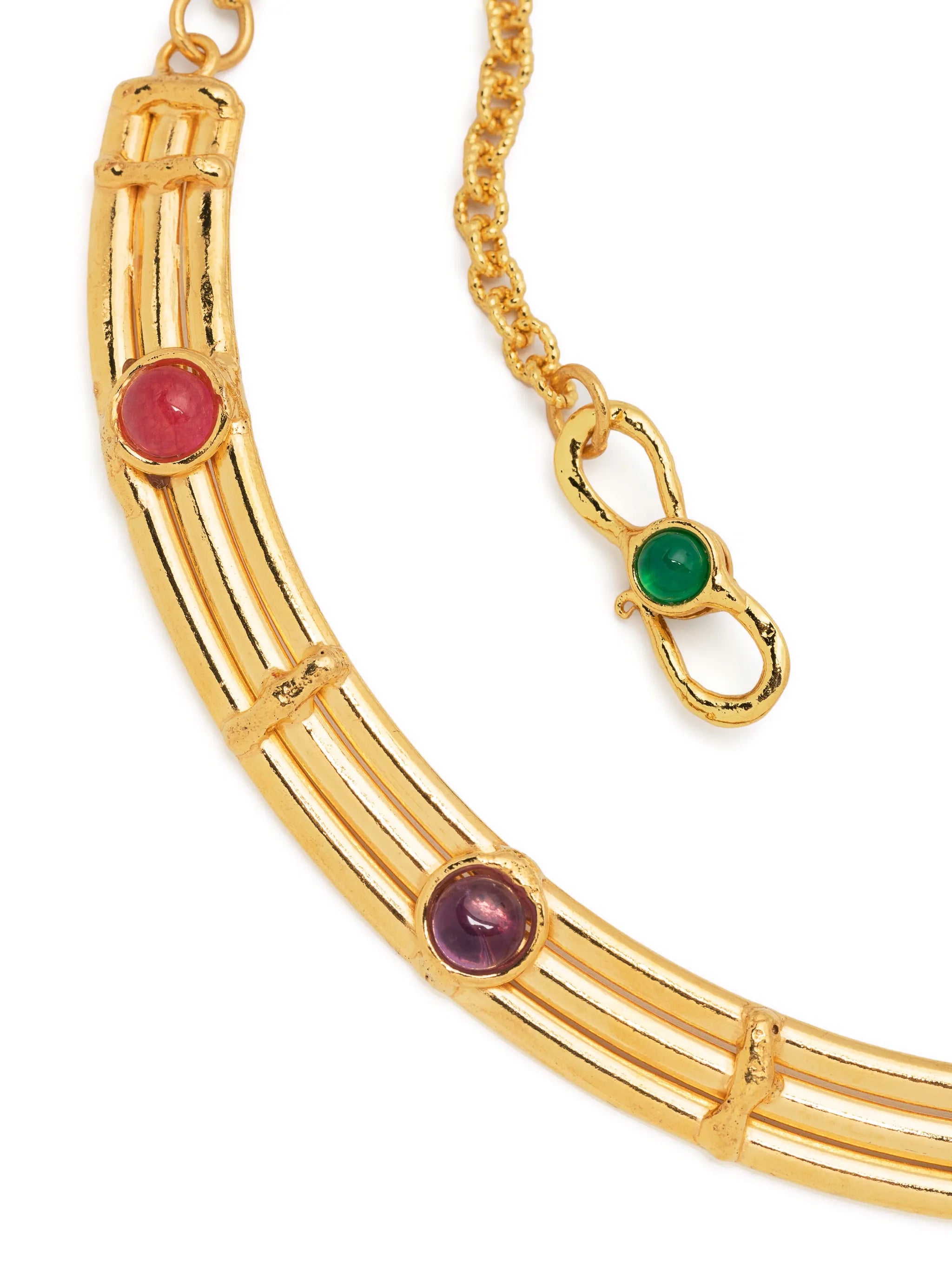Winter crystal-embellished necklace